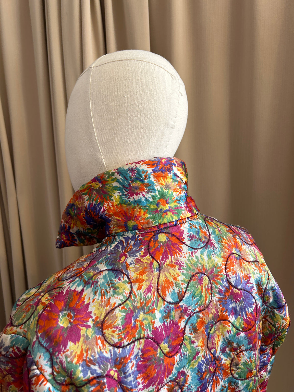 30s Quilted Multicolour Jacket