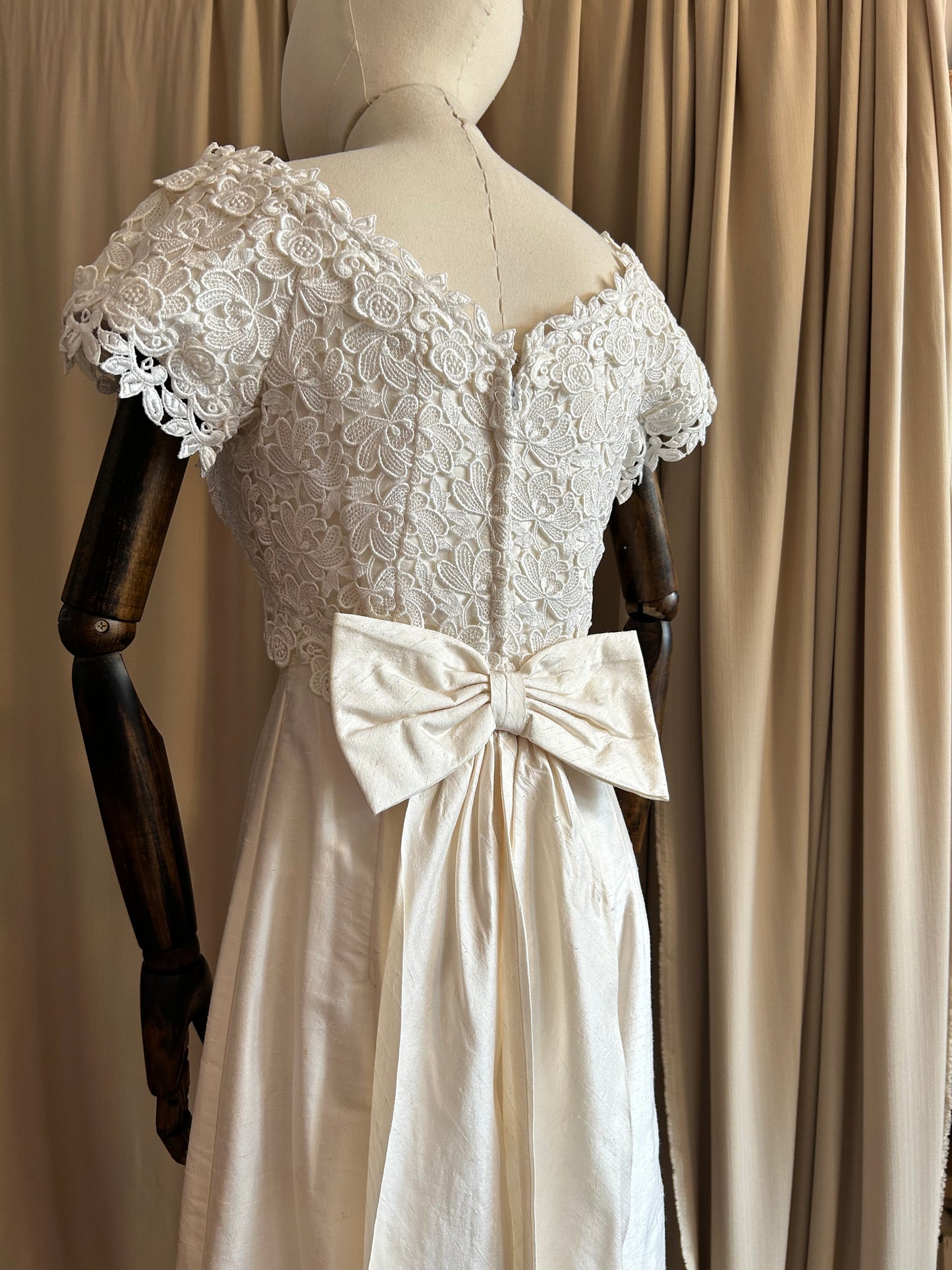 Silk and Lace Bridal Dress