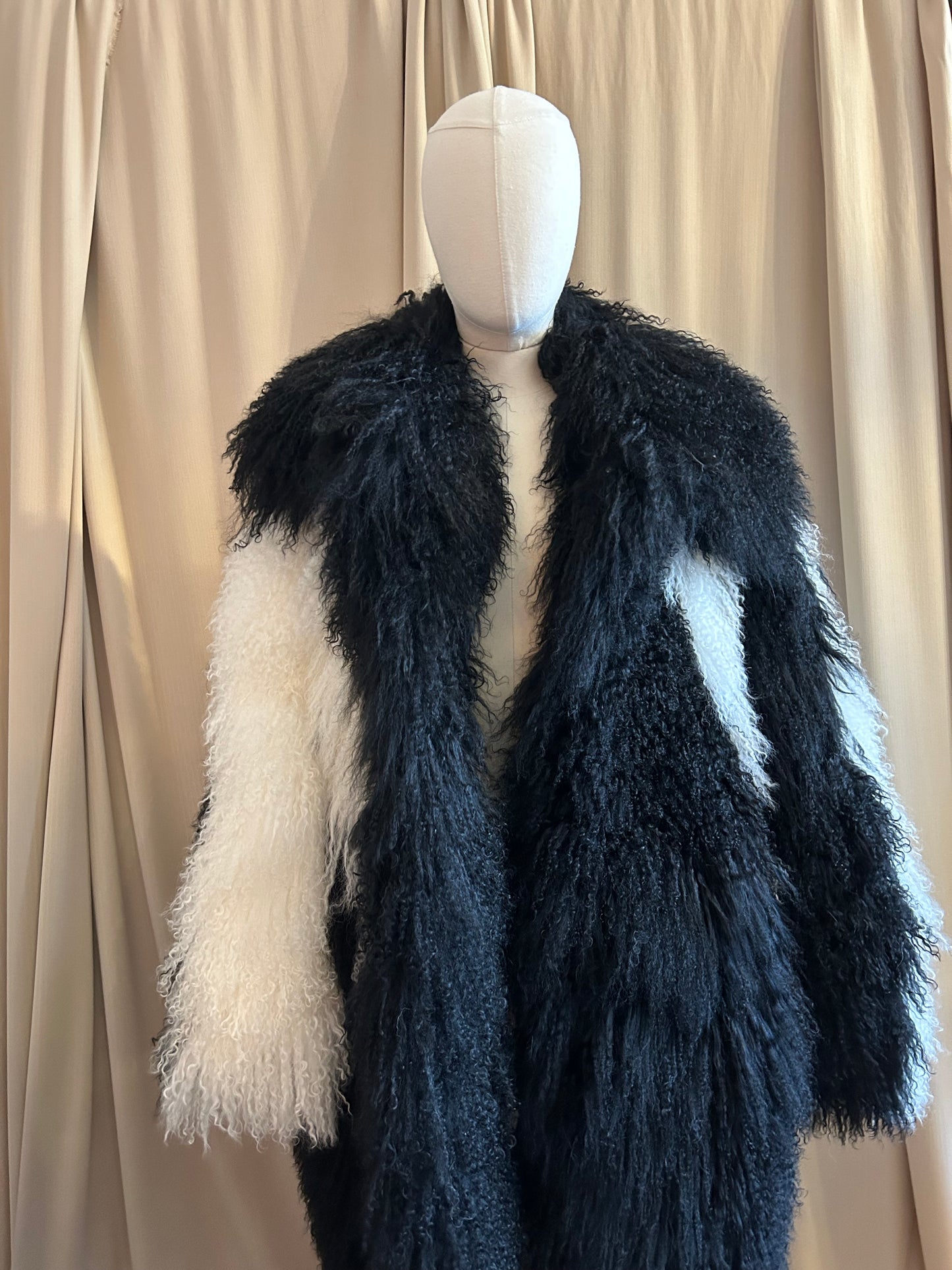 Mongolian Fur Swirl Jacket