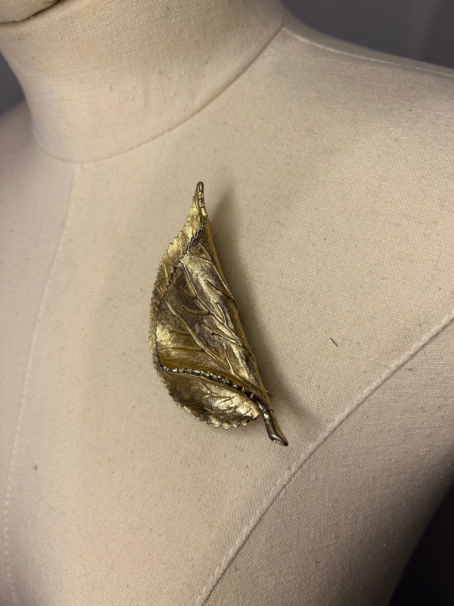 Gold Leaf Brooch