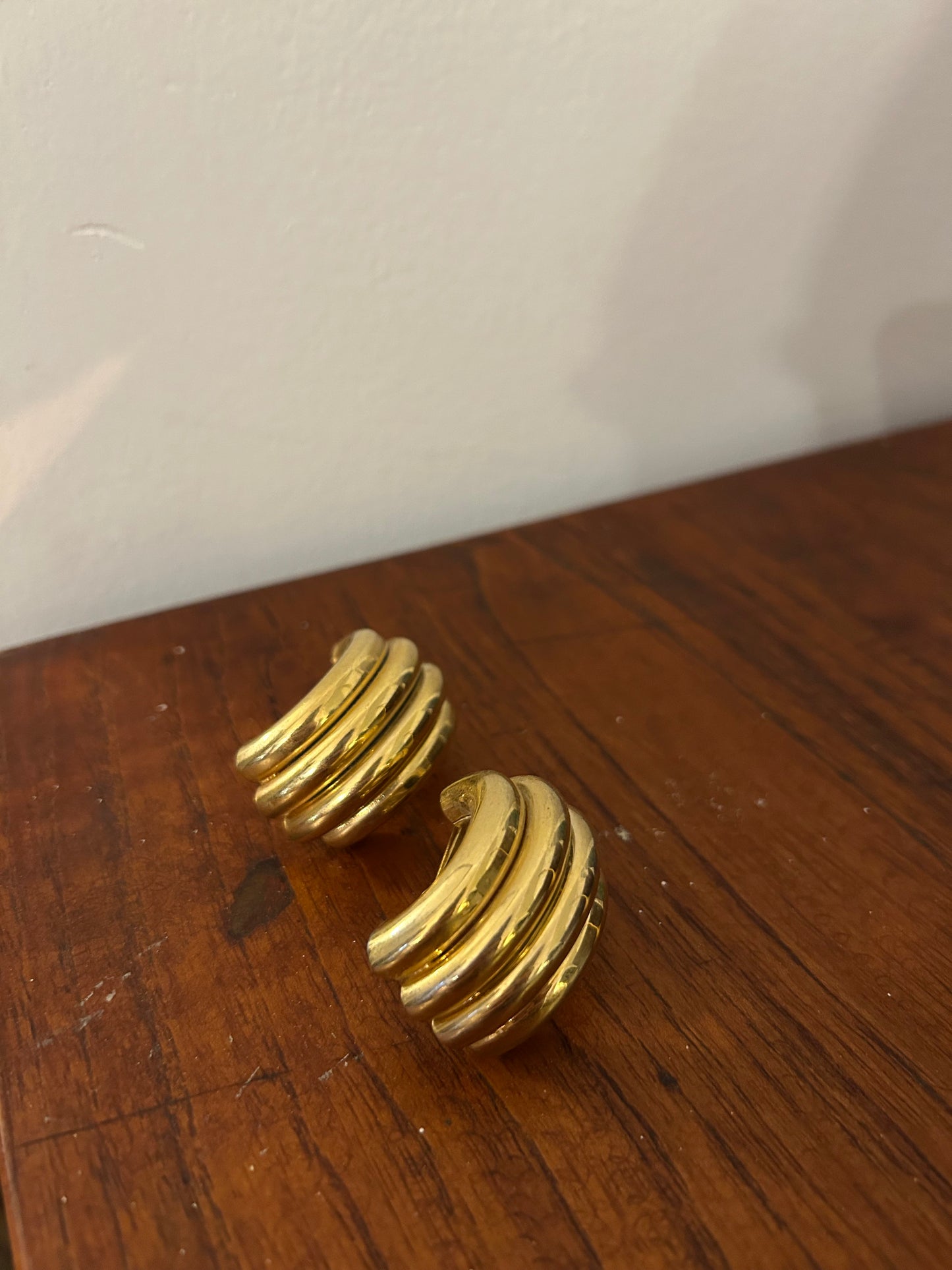 Statement Tubular Clip On Earrings