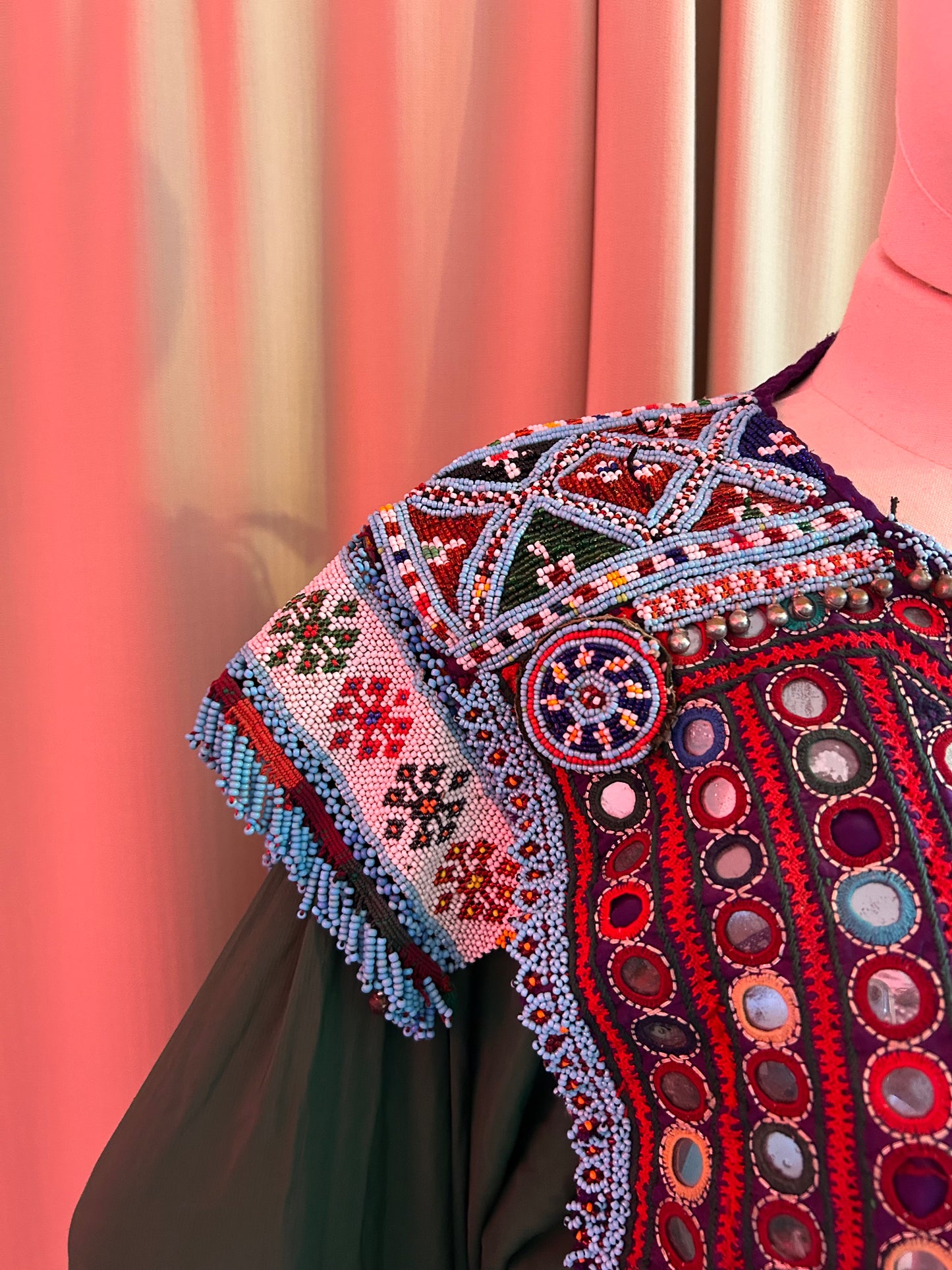 Antique Embroidered Kuchi Dress