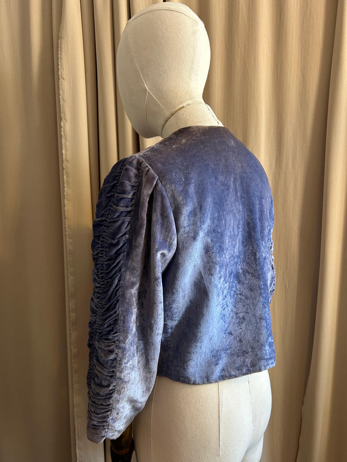 Sky Blue Velvet Jacket
