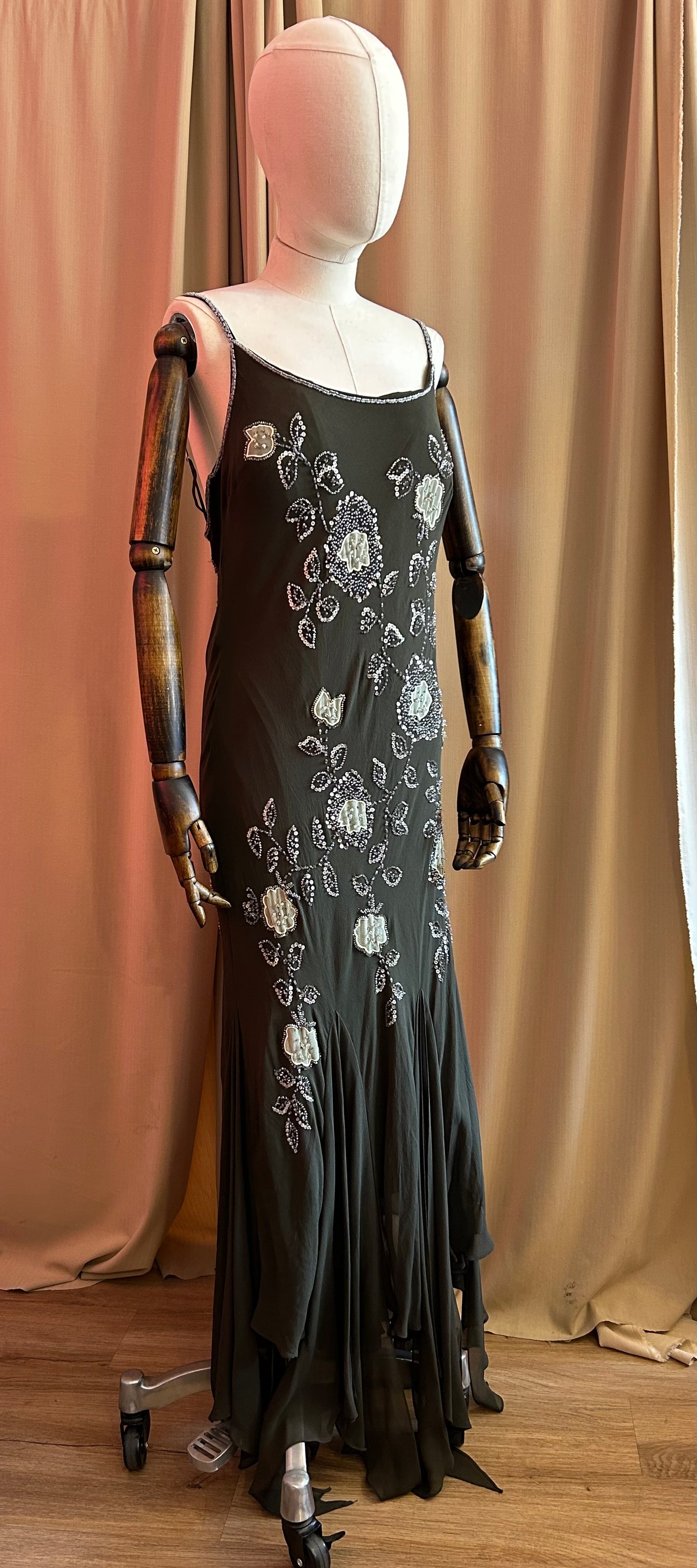 Green Embellished Gown