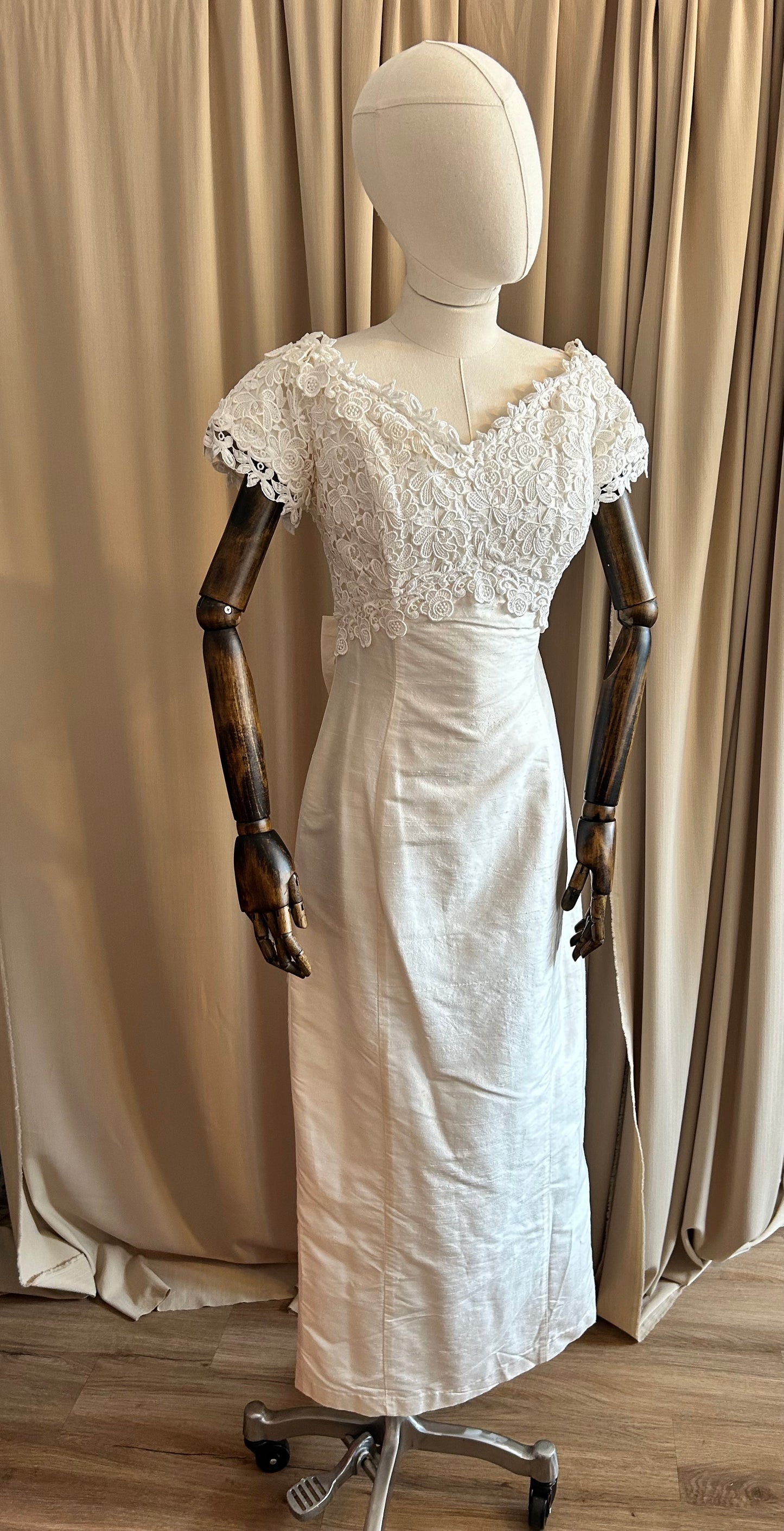 Silk and Lace Bridal Dress