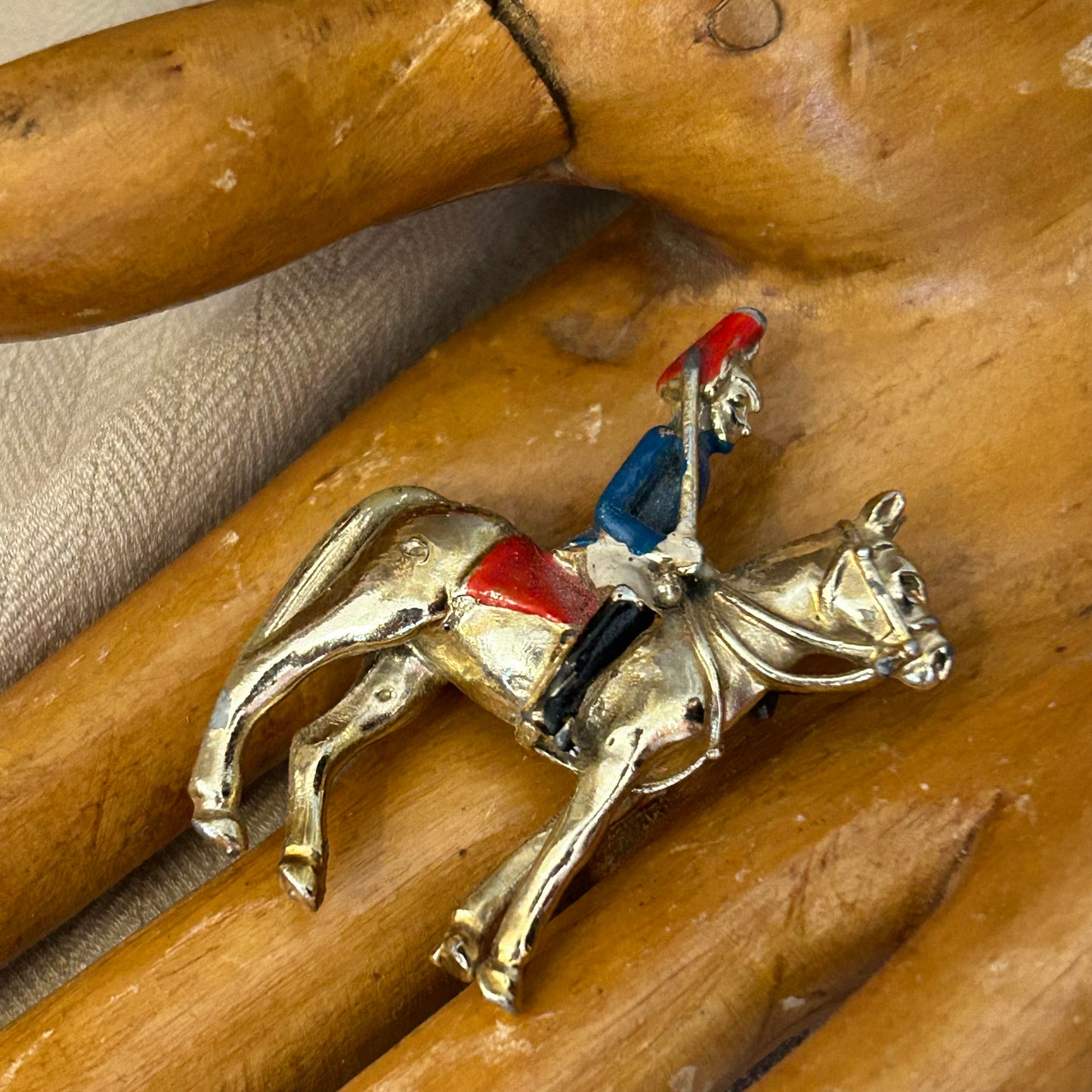 Mounted Horse Brooch