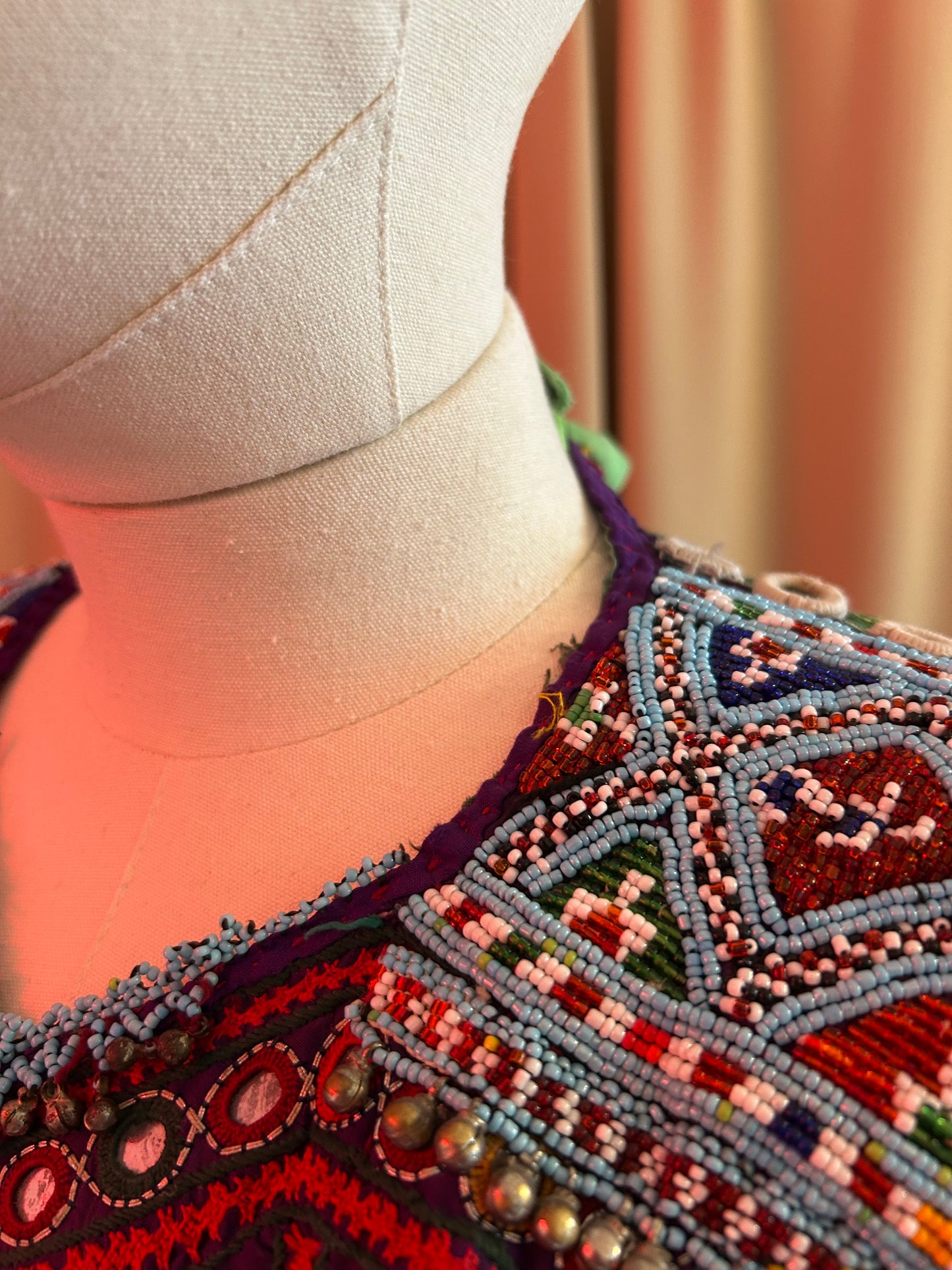 Antique Embroidered Kuchi Dress