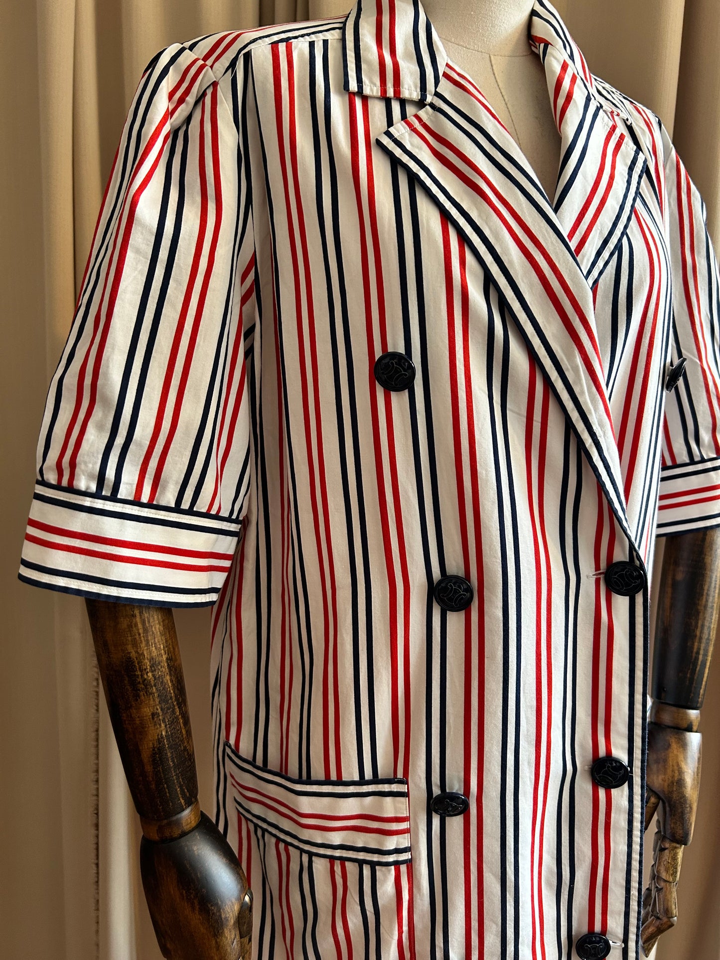 Celine Striped Shirtdress