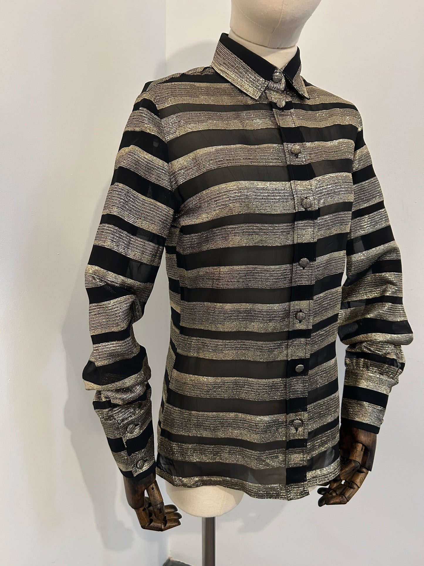 Striped Lamè Shirt