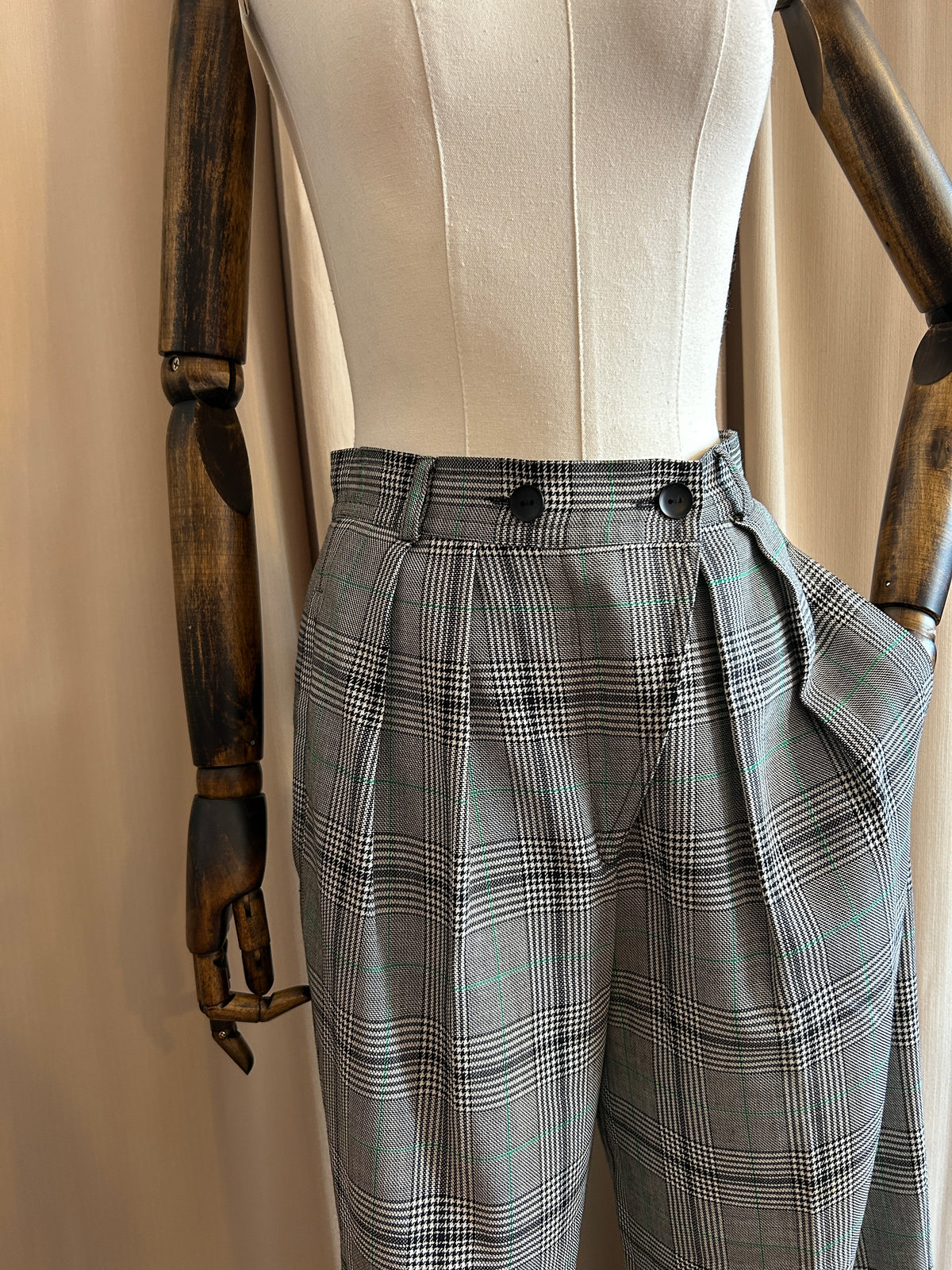 Escada Check Trousers