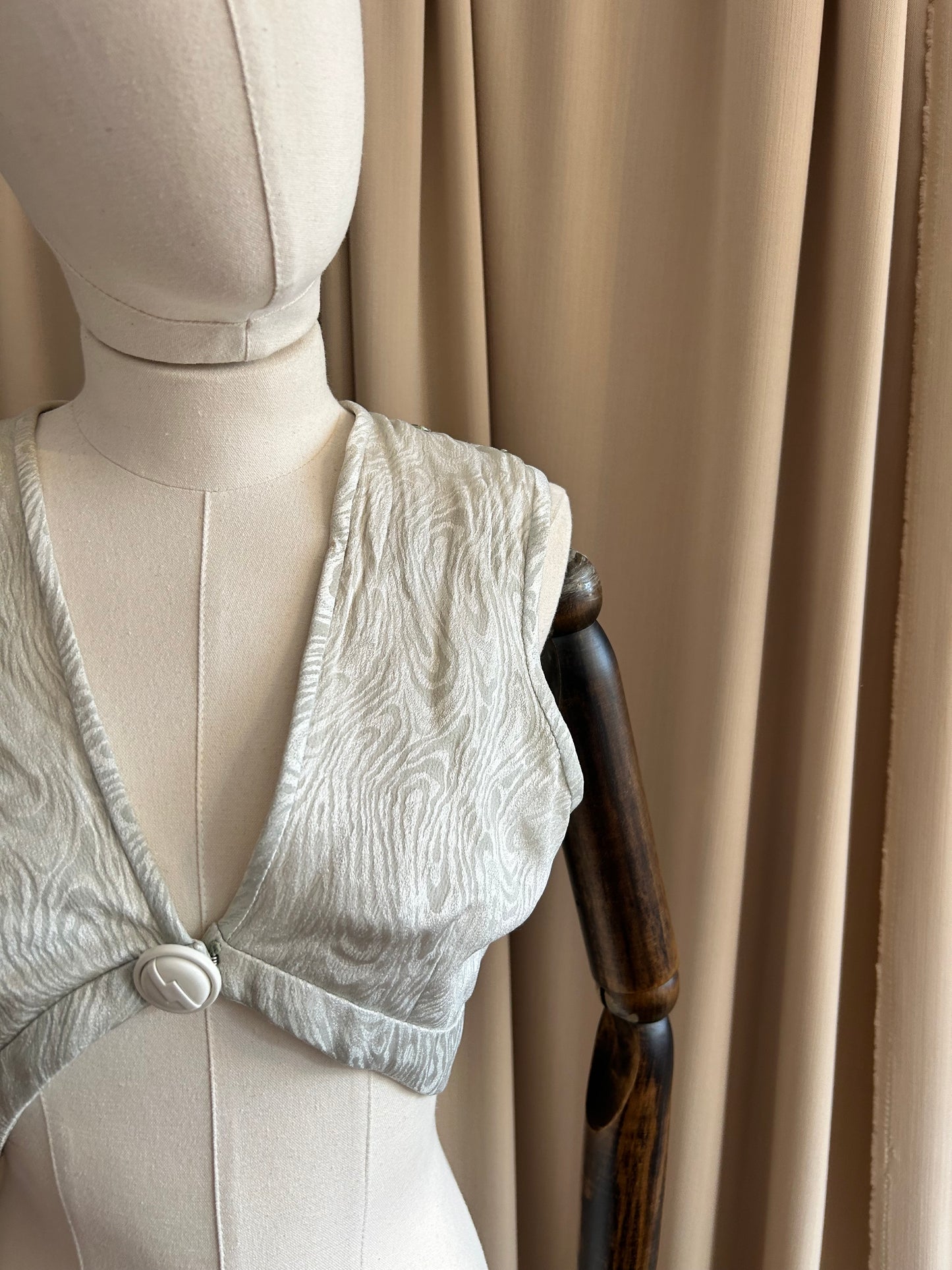 Silver Costume Waistcoat