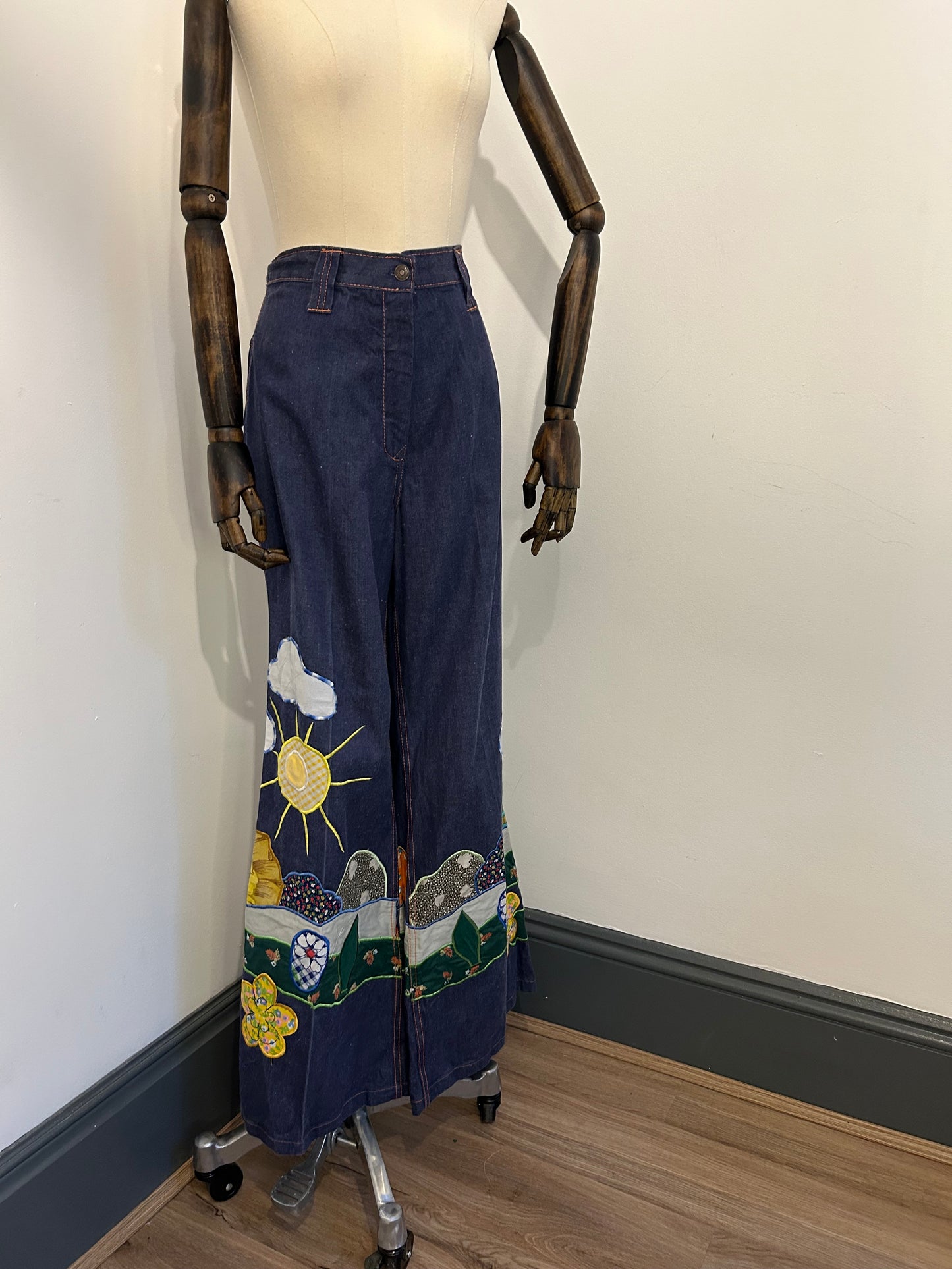 Patchwork 1970s Flares