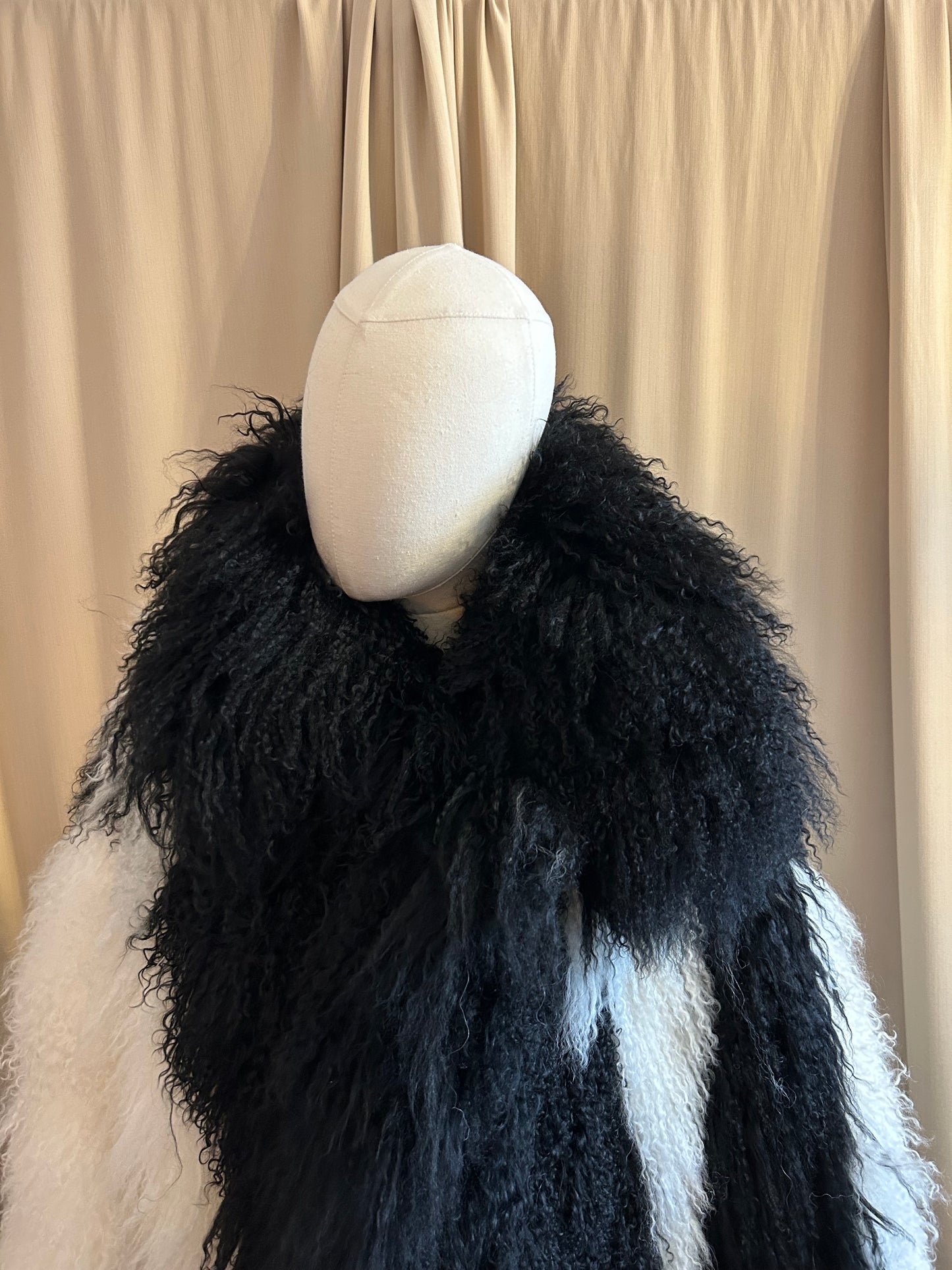 Mongolian Fur Swirl Jacket