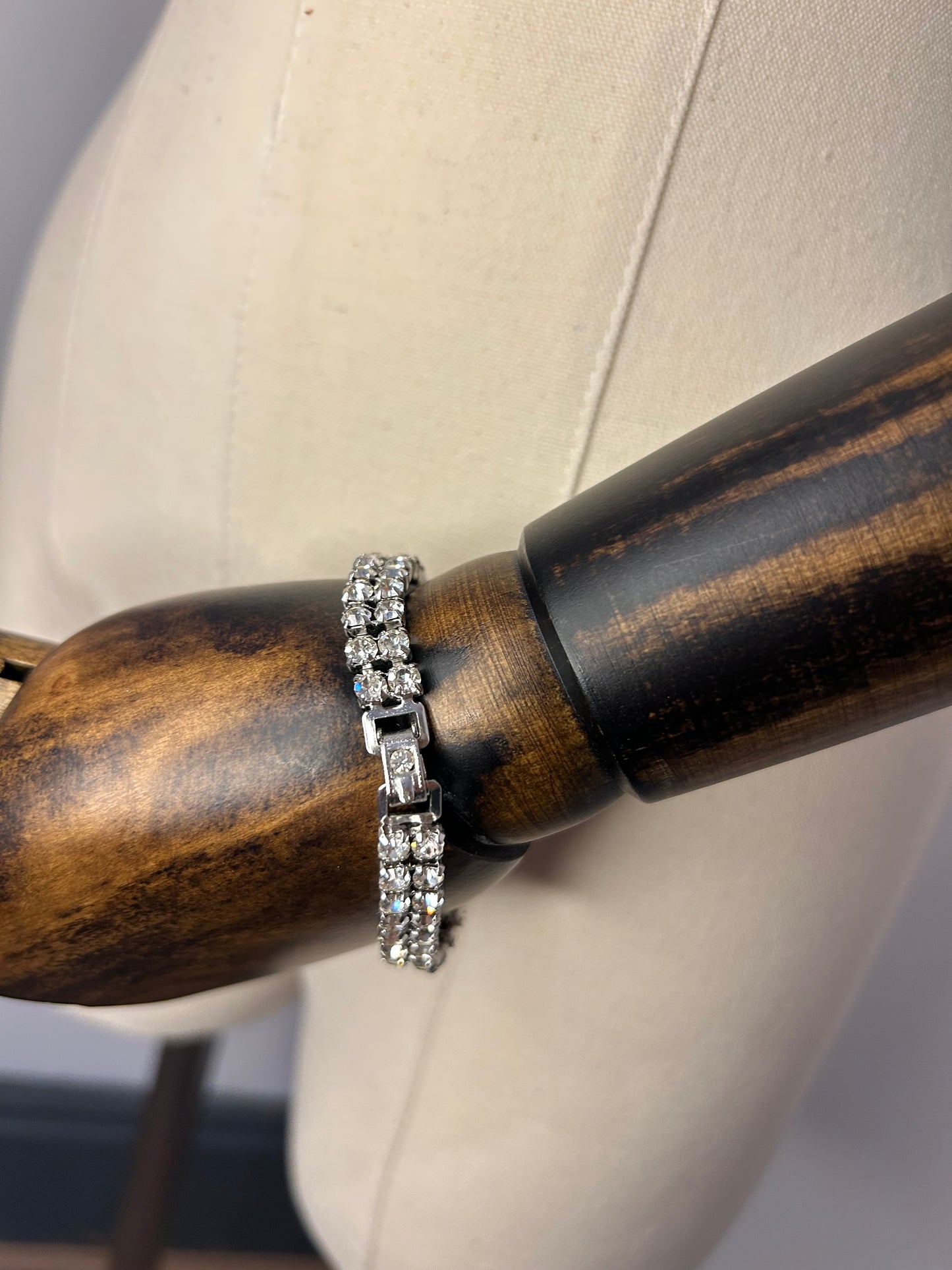 Double Row Diamanté bracelet