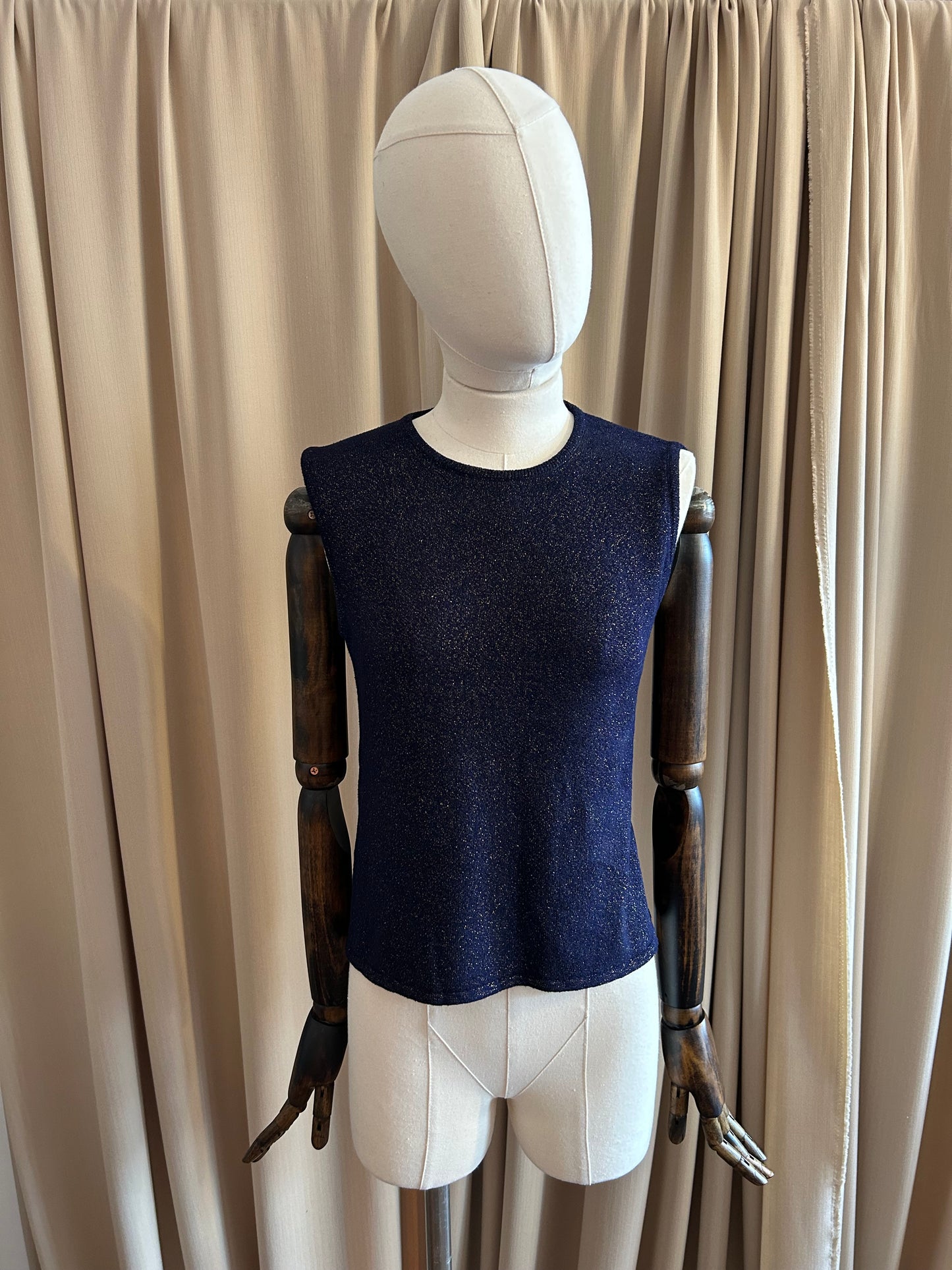 YSL Metallic Knit Vest
