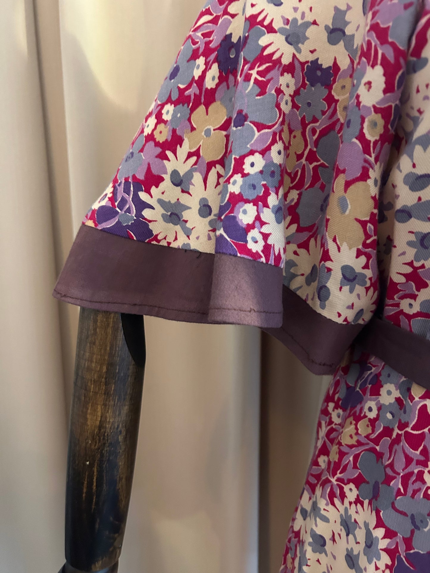 Floral Angel Sleeve Blouse