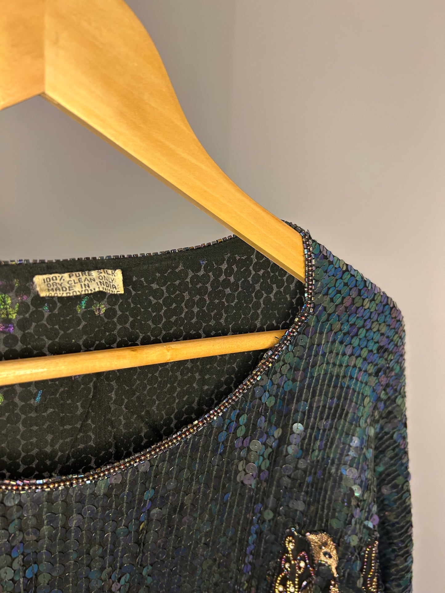 Sequin top with gold