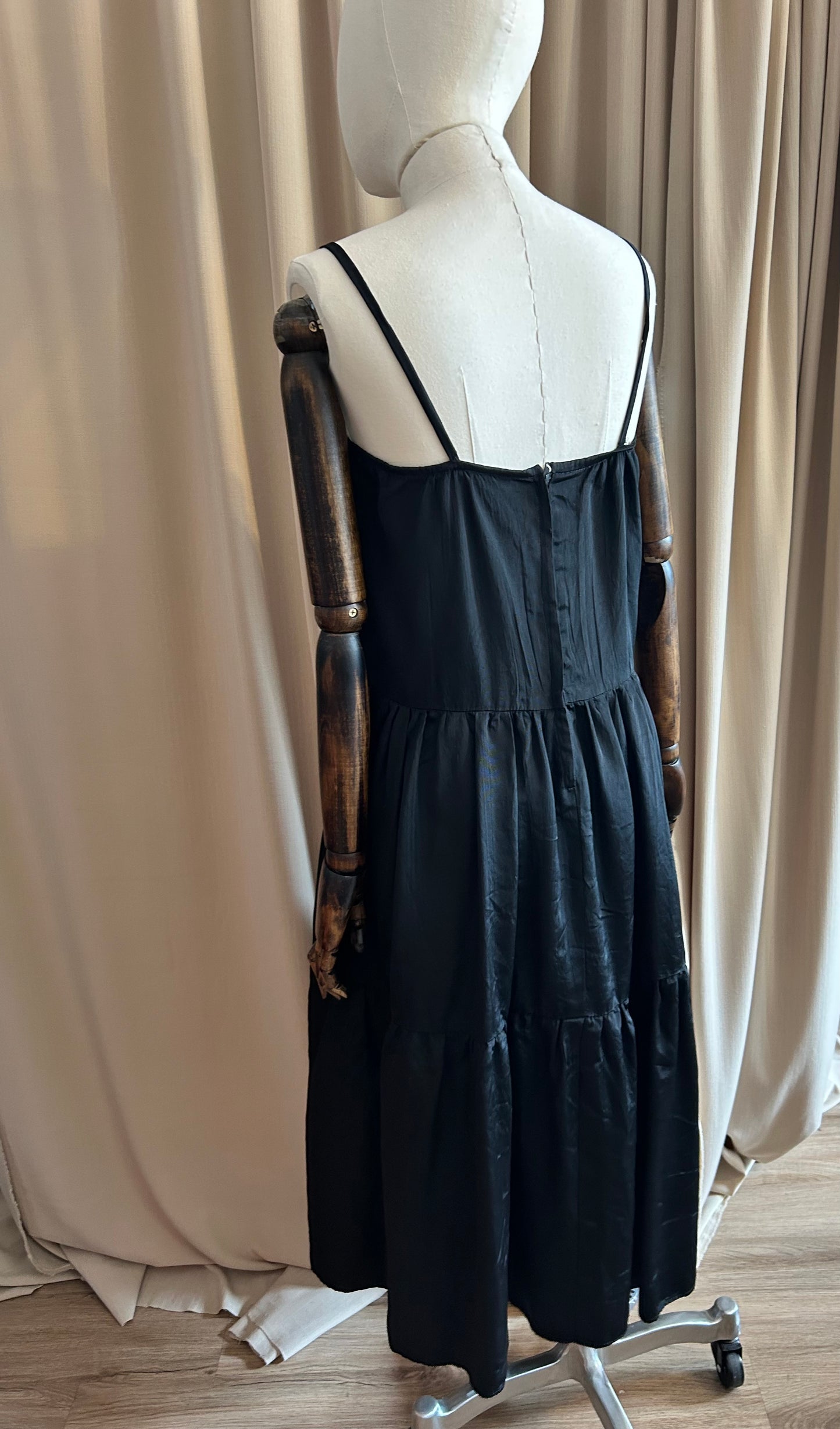 Tiered Black Dress