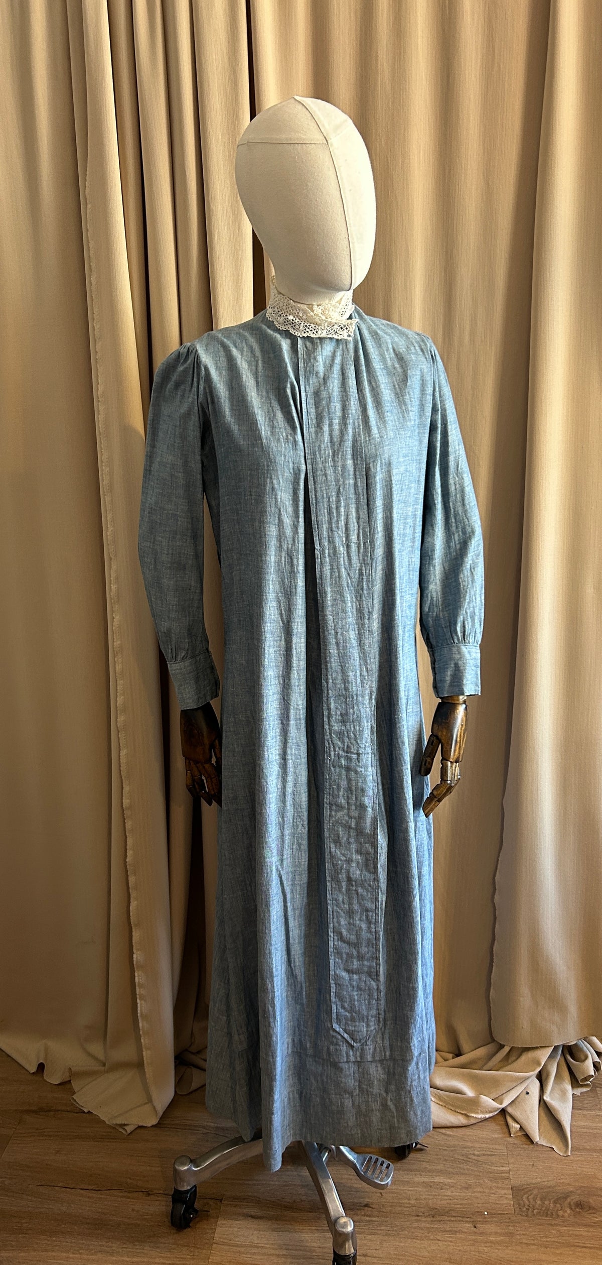 Antique Blue Cotton Dress