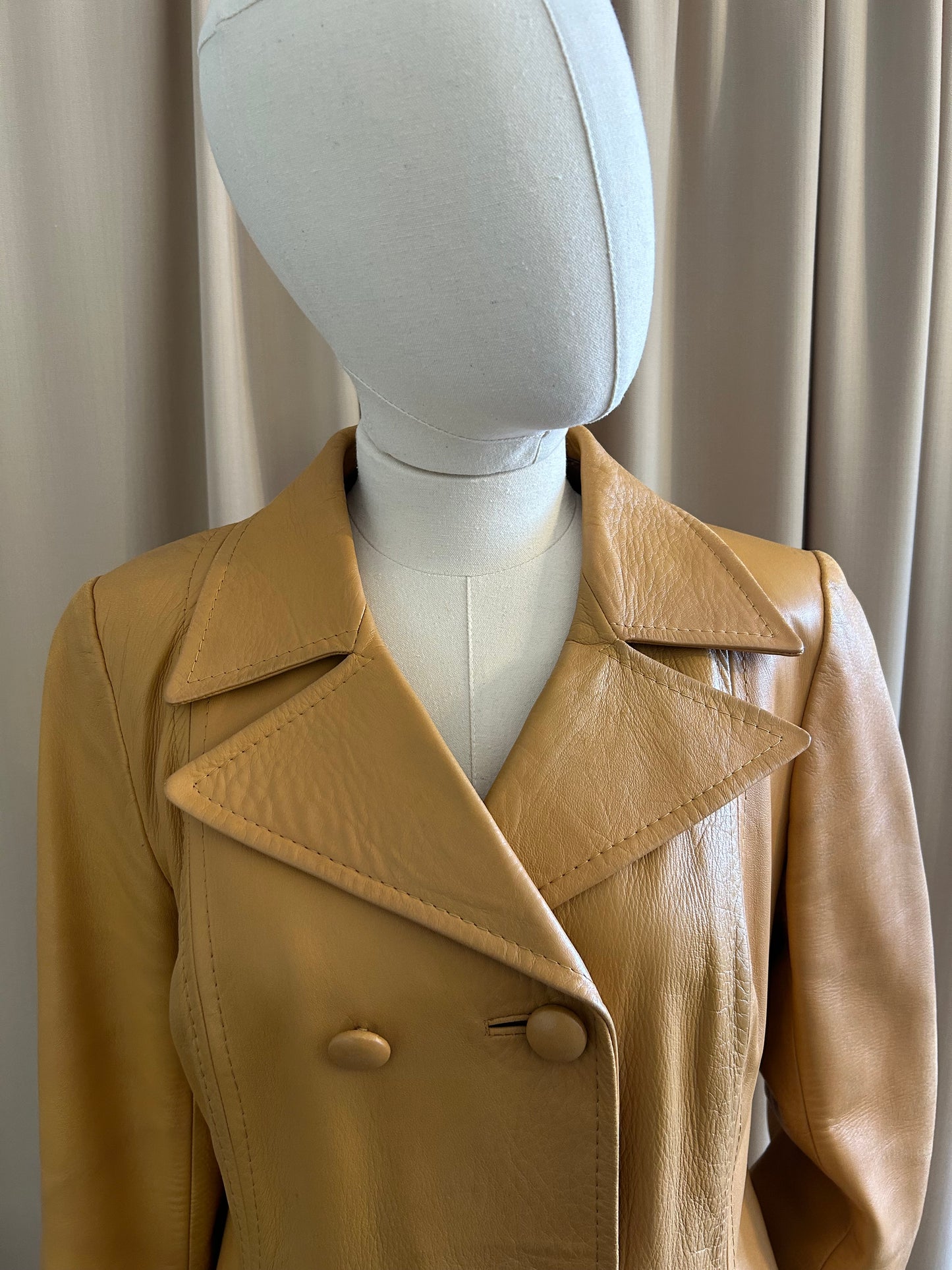 Butter Leather Trench