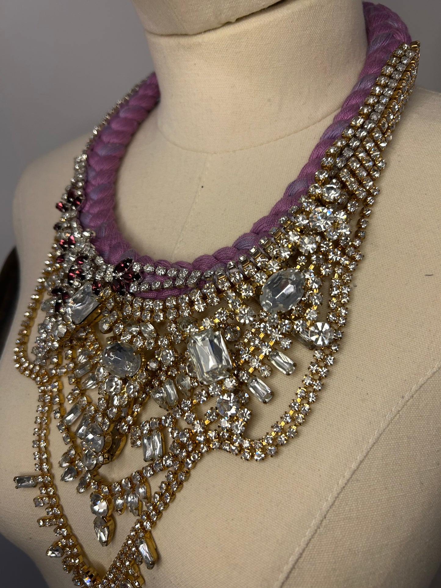 Statement Rhinestone Necklace