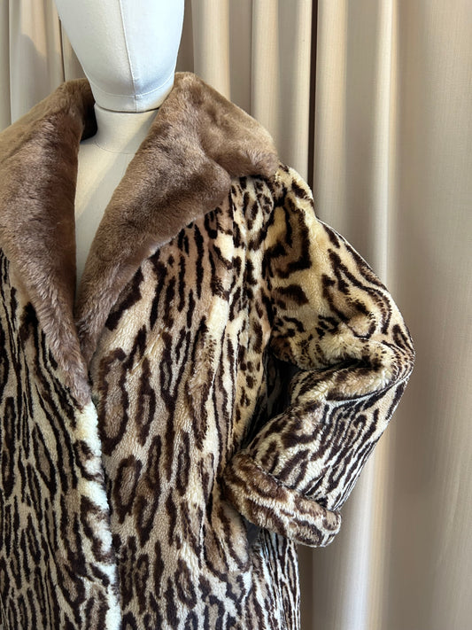 Sheepskin Leopard Print Jacket