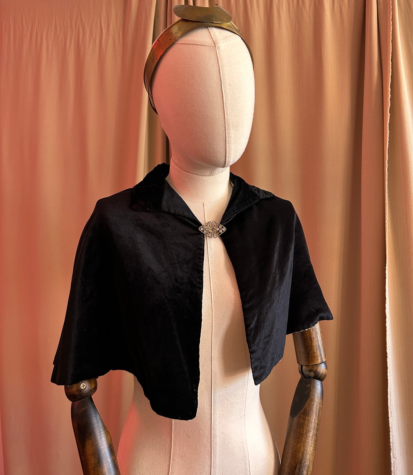Short Velvet Cape