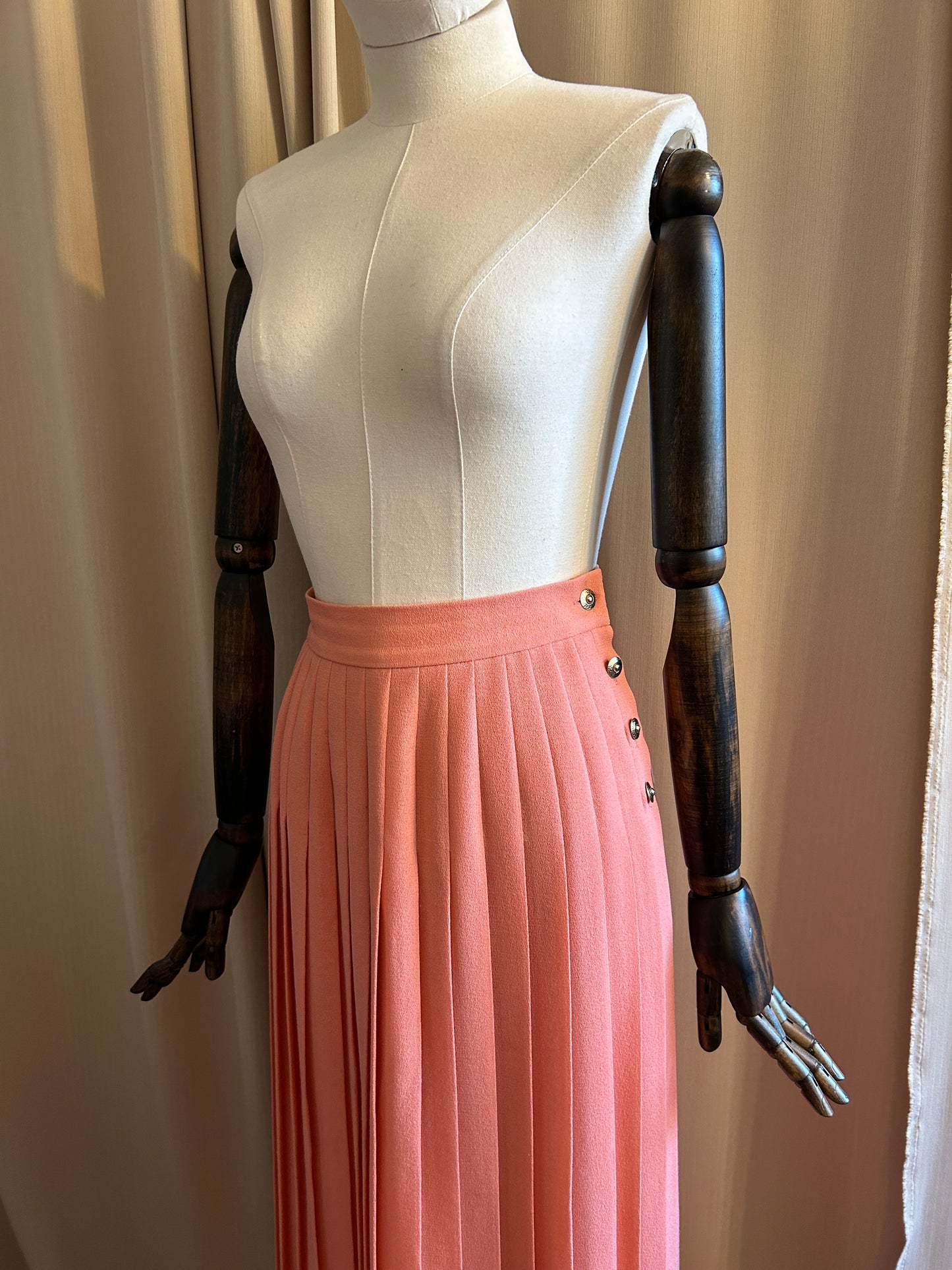 Jaeger Wool Pleat Skirt