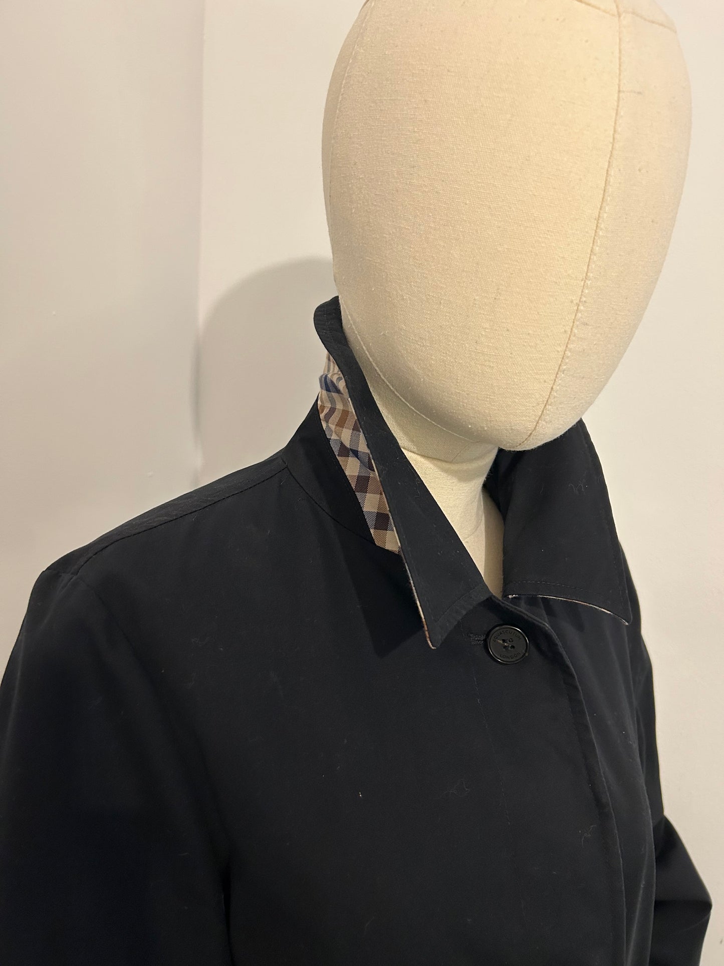 Black Aquascutum Trench