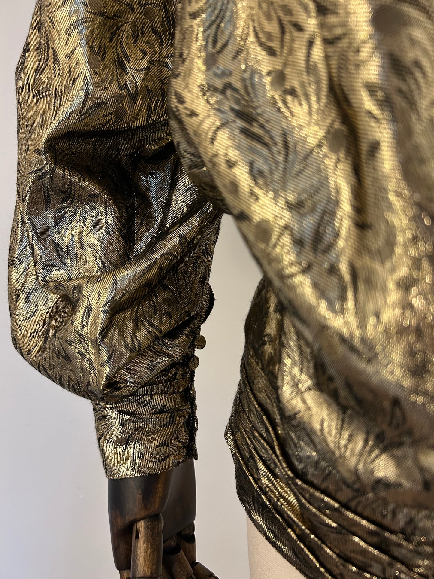 Statement Gold Lamè Blouse