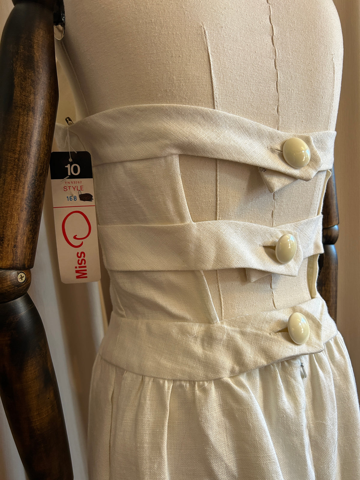 Oscar De La Renta linen Halter neck
