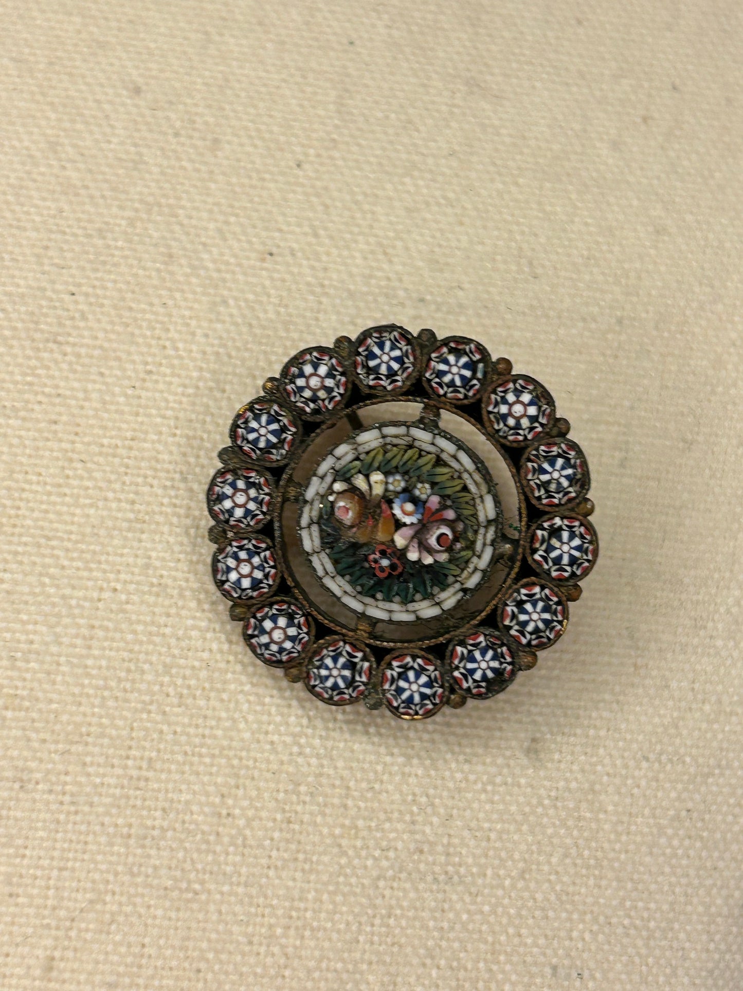 Micro Mosaic Brooch