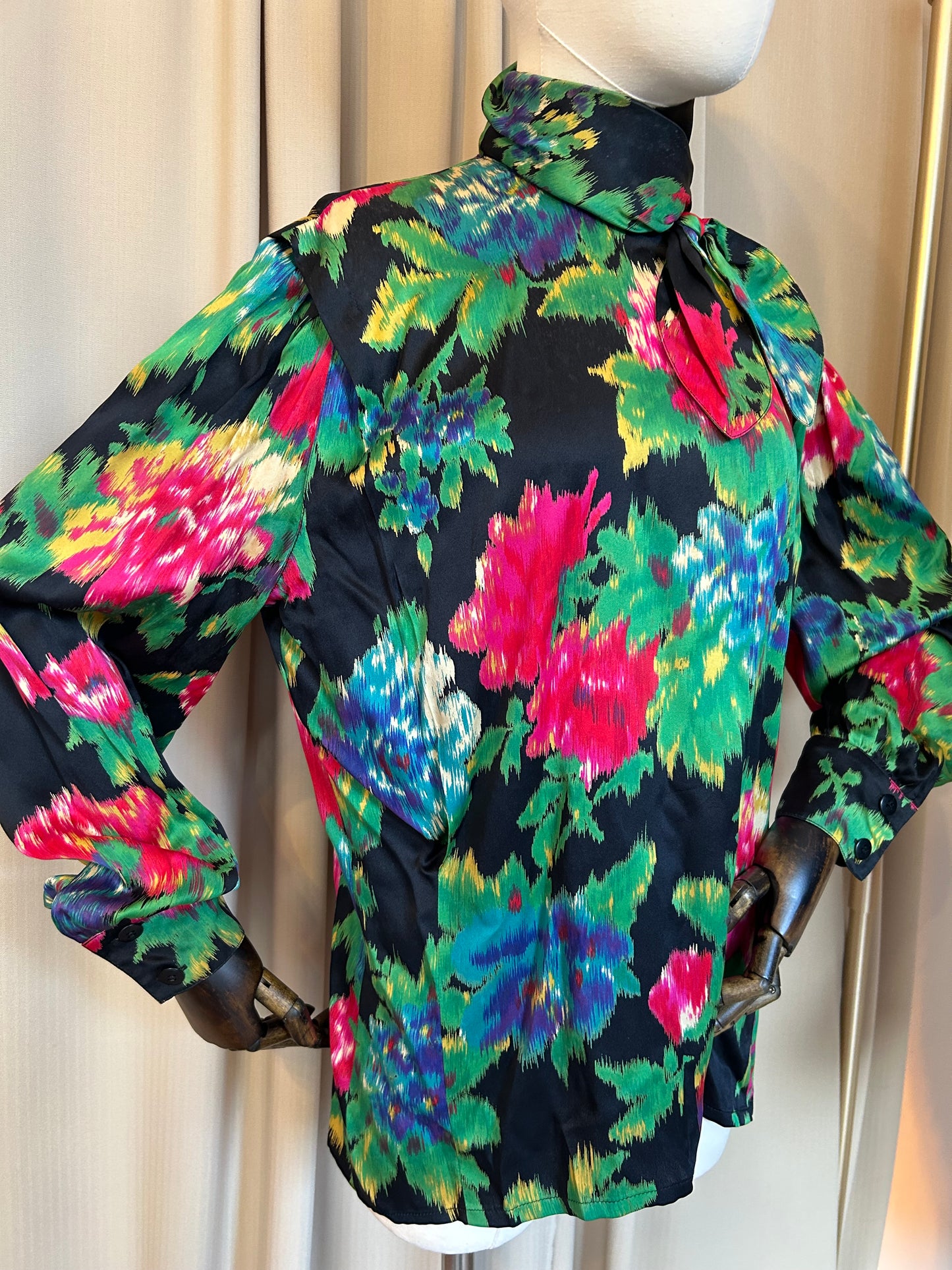 Silk Floral Printed Blouse