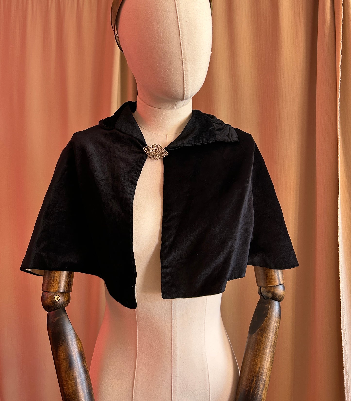 Short Velvet Cape