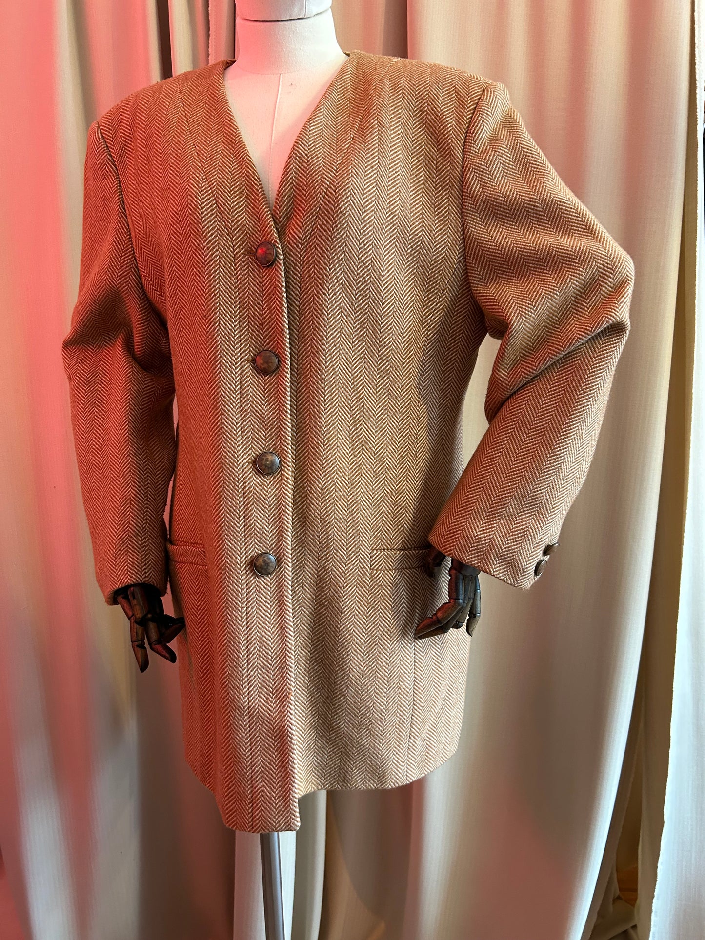 Relaxed Collarless Blazer