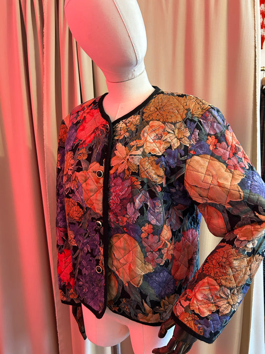 Quilted Floral Jacket