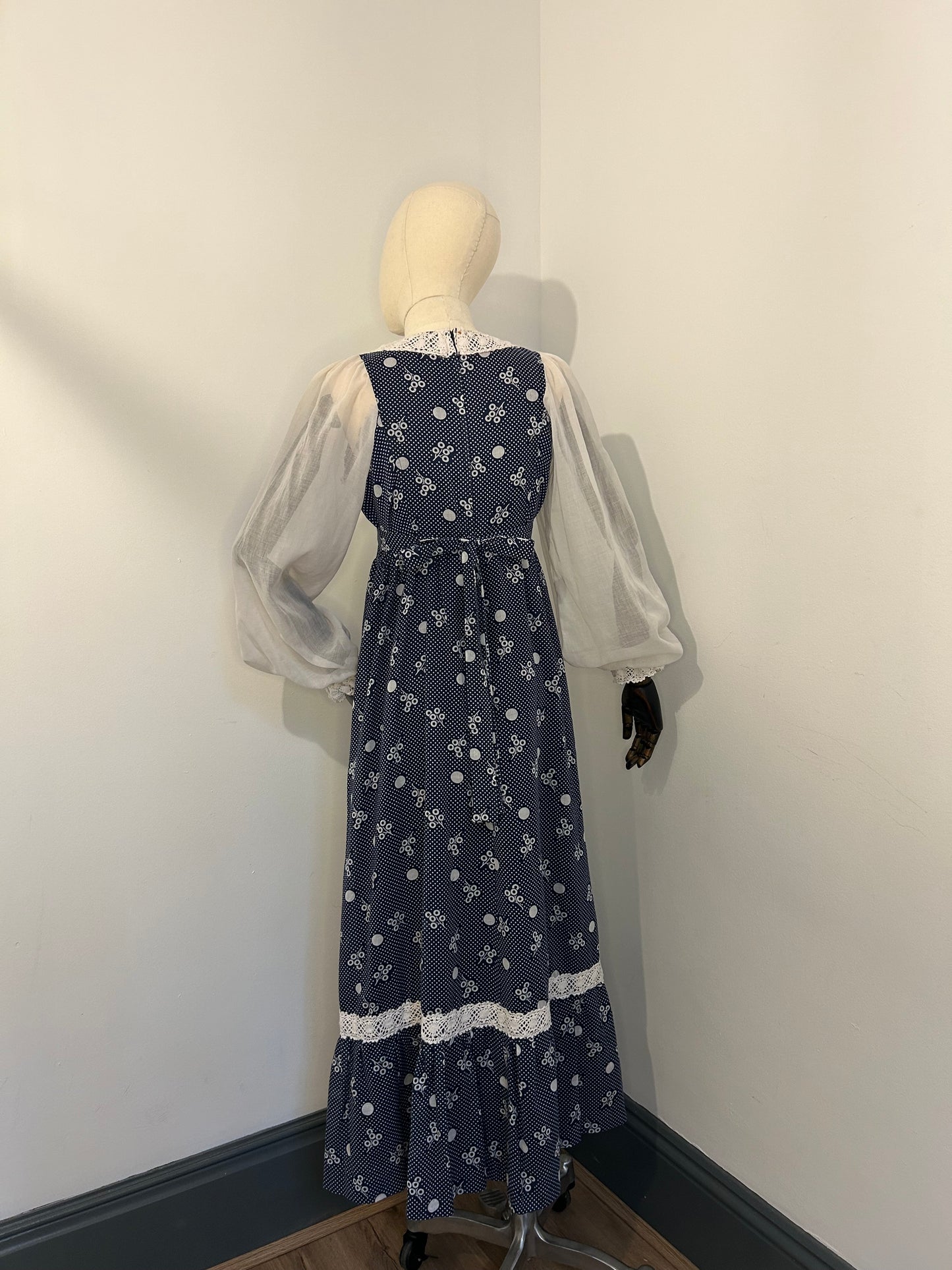 Blue Printed Prairie dress