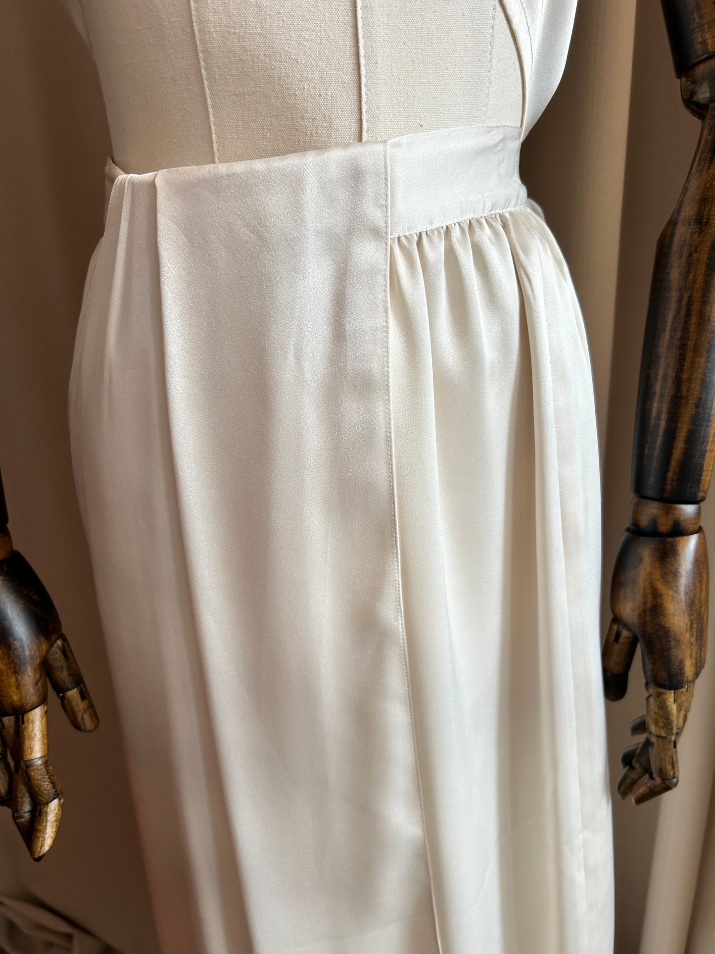 Satin Halter-neck Two Piece