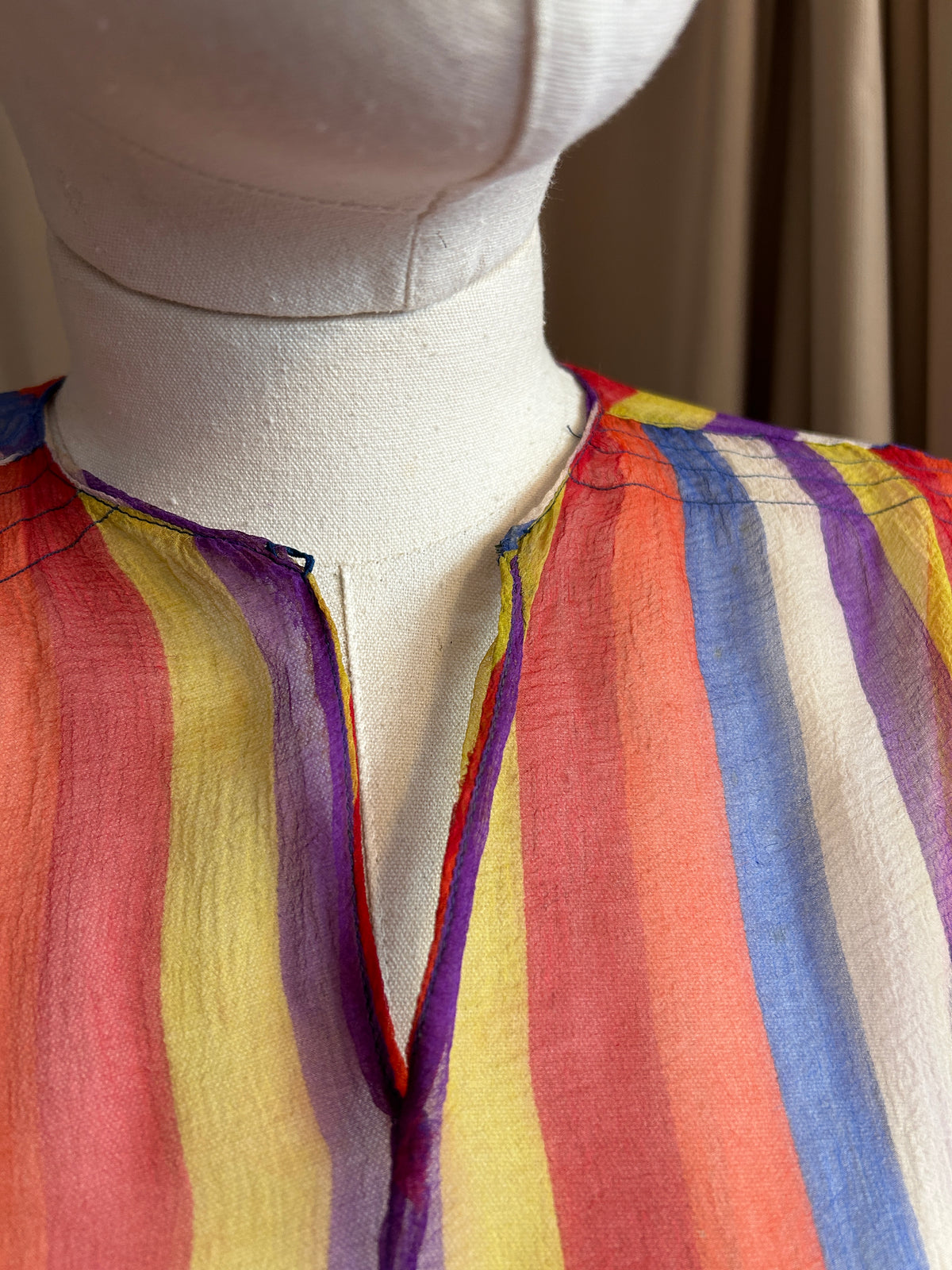 30s Rainbow Sheer Silk Chiffon