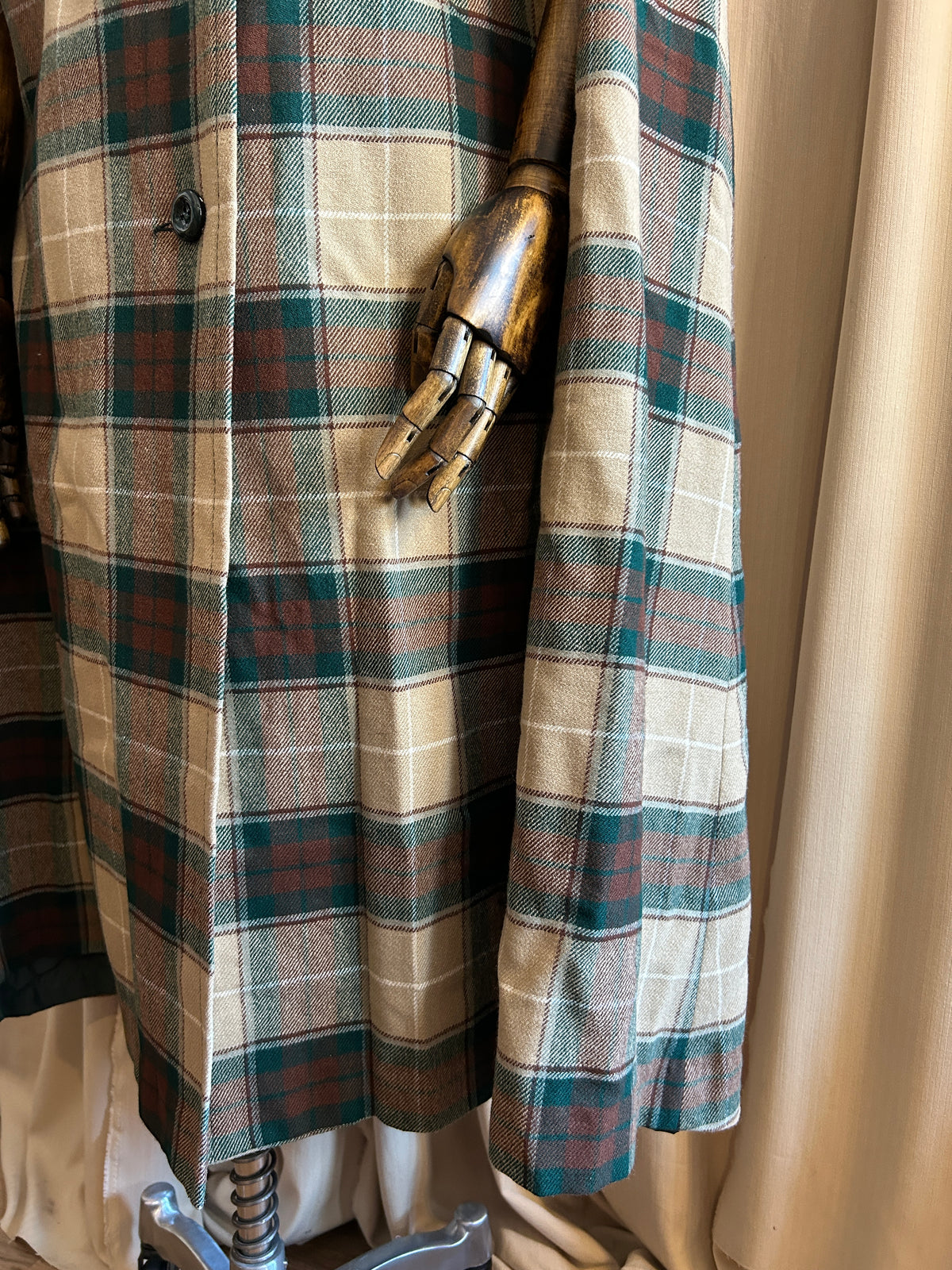 Wool Check Cape