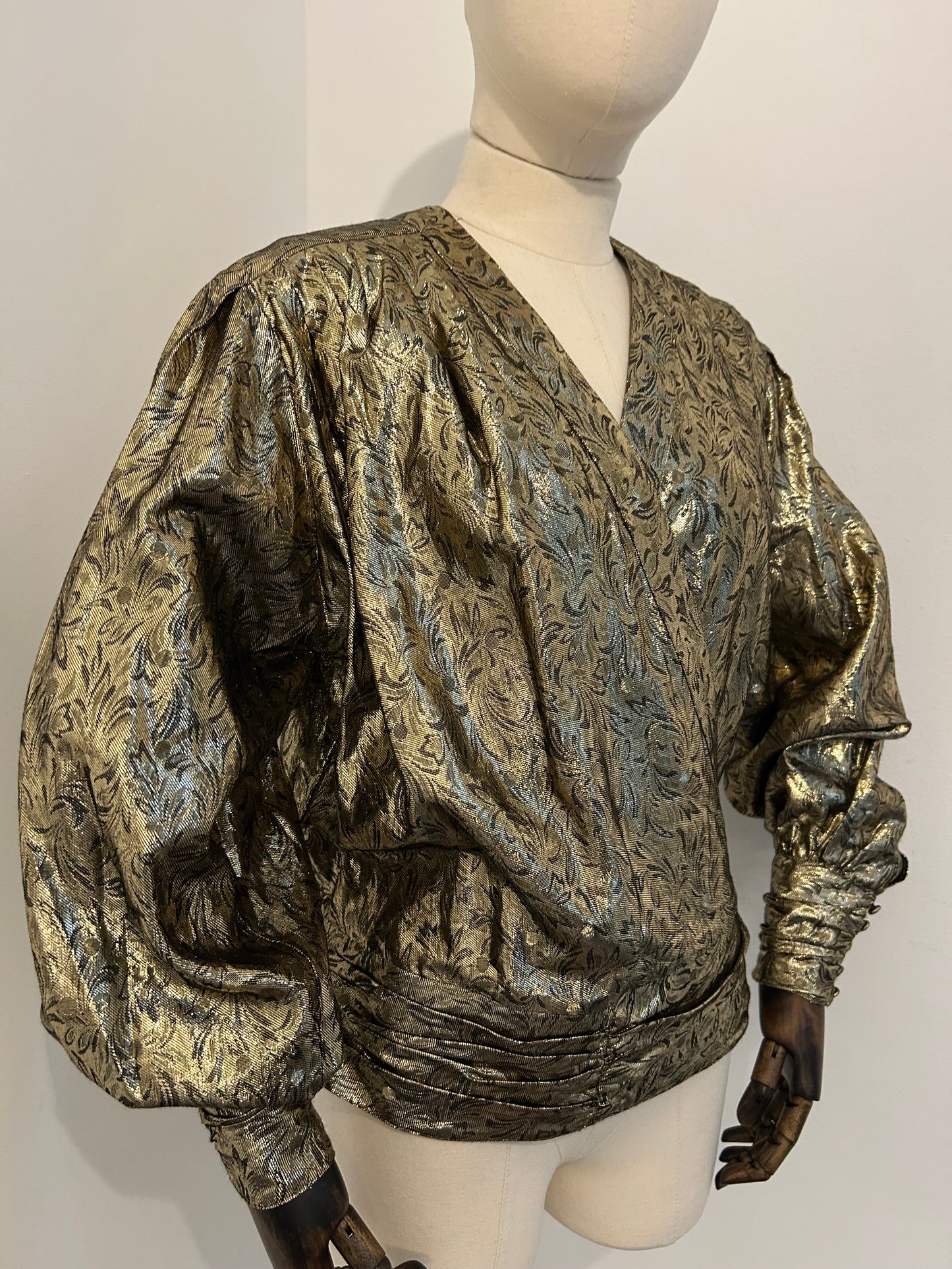 Statement Gold Lamè Blouse