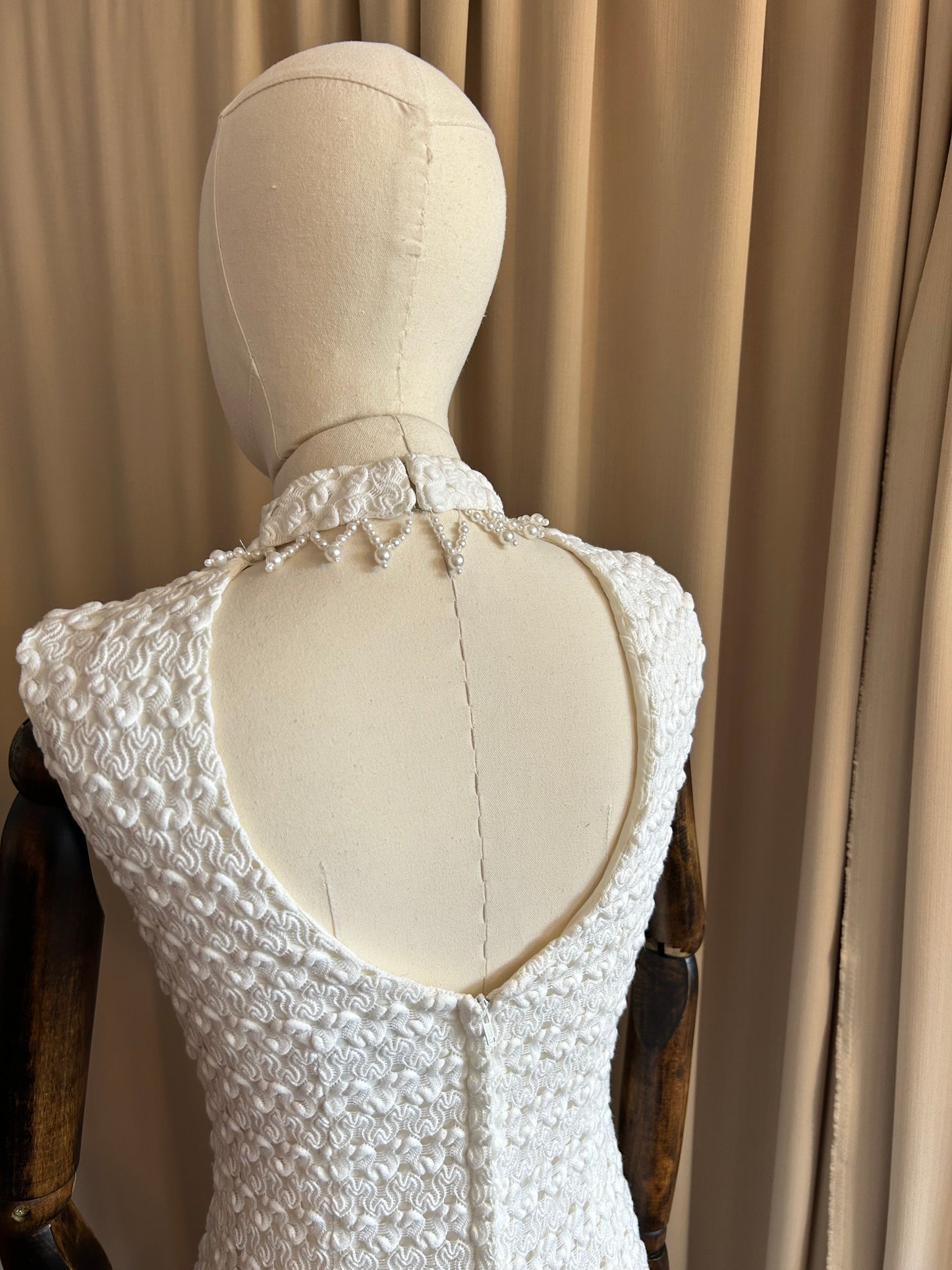 Floor Length Crochet With Pearls