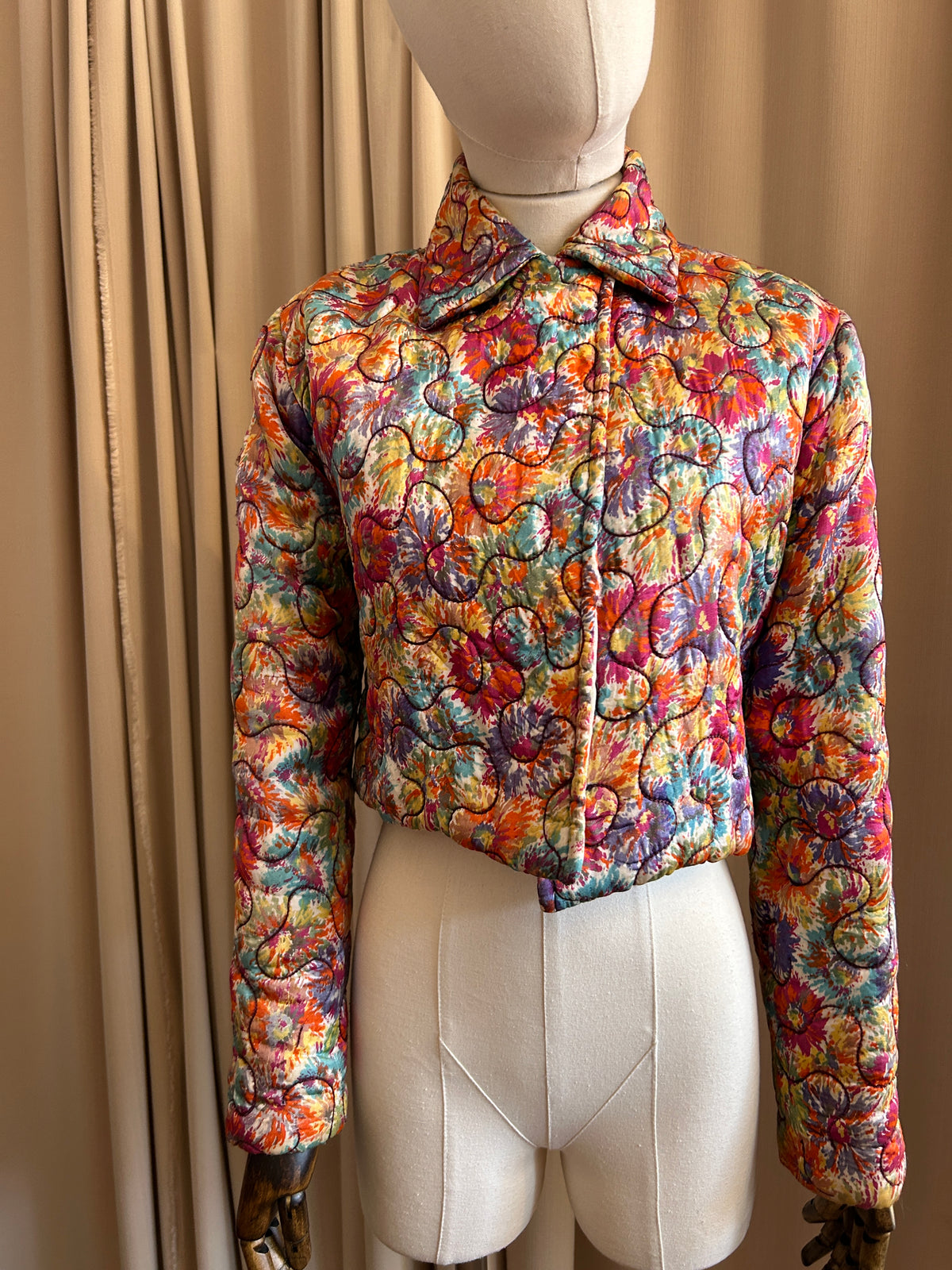 30s Quilted Multicolour Jacket