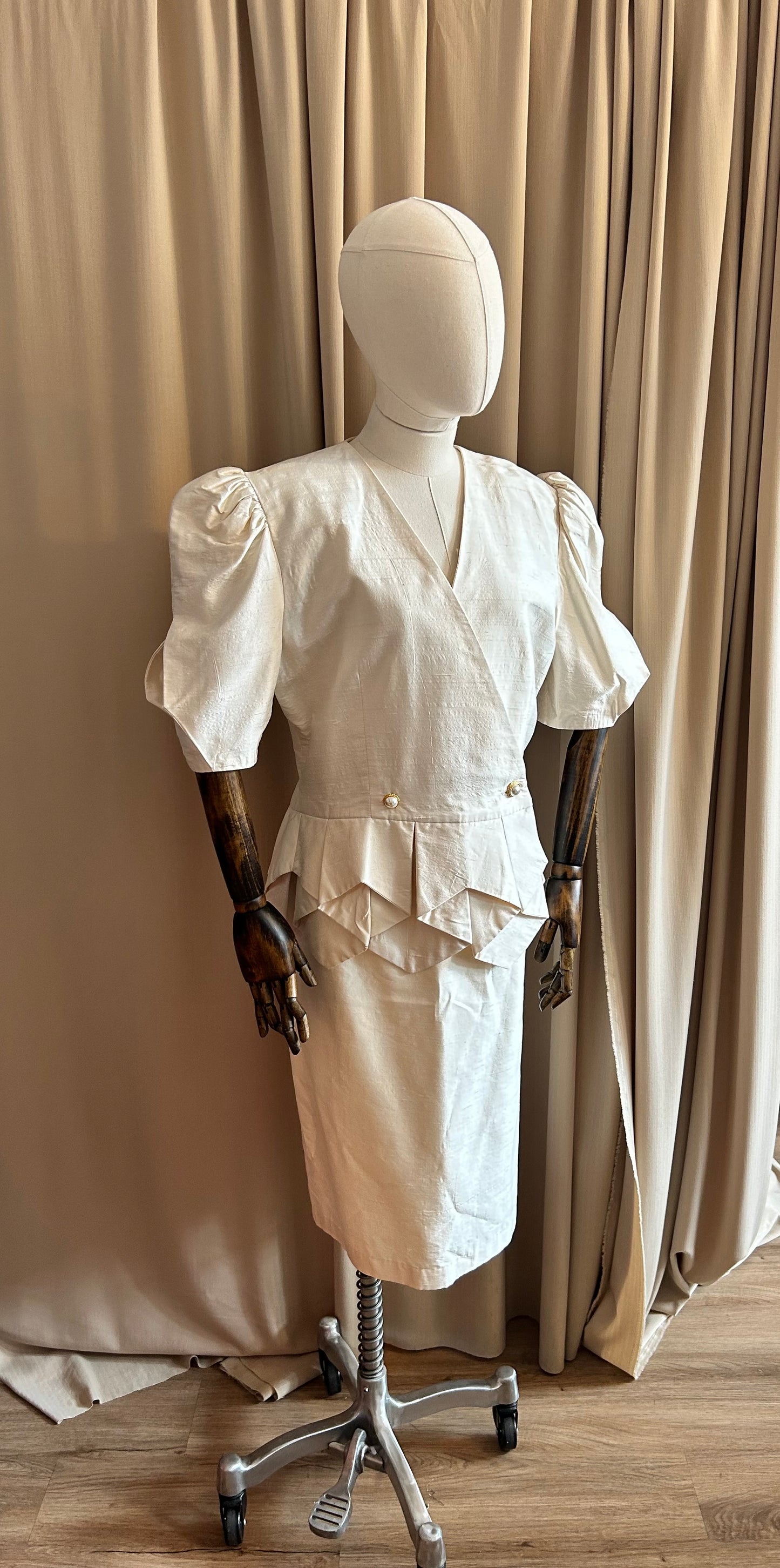 Silk Skirt Suit