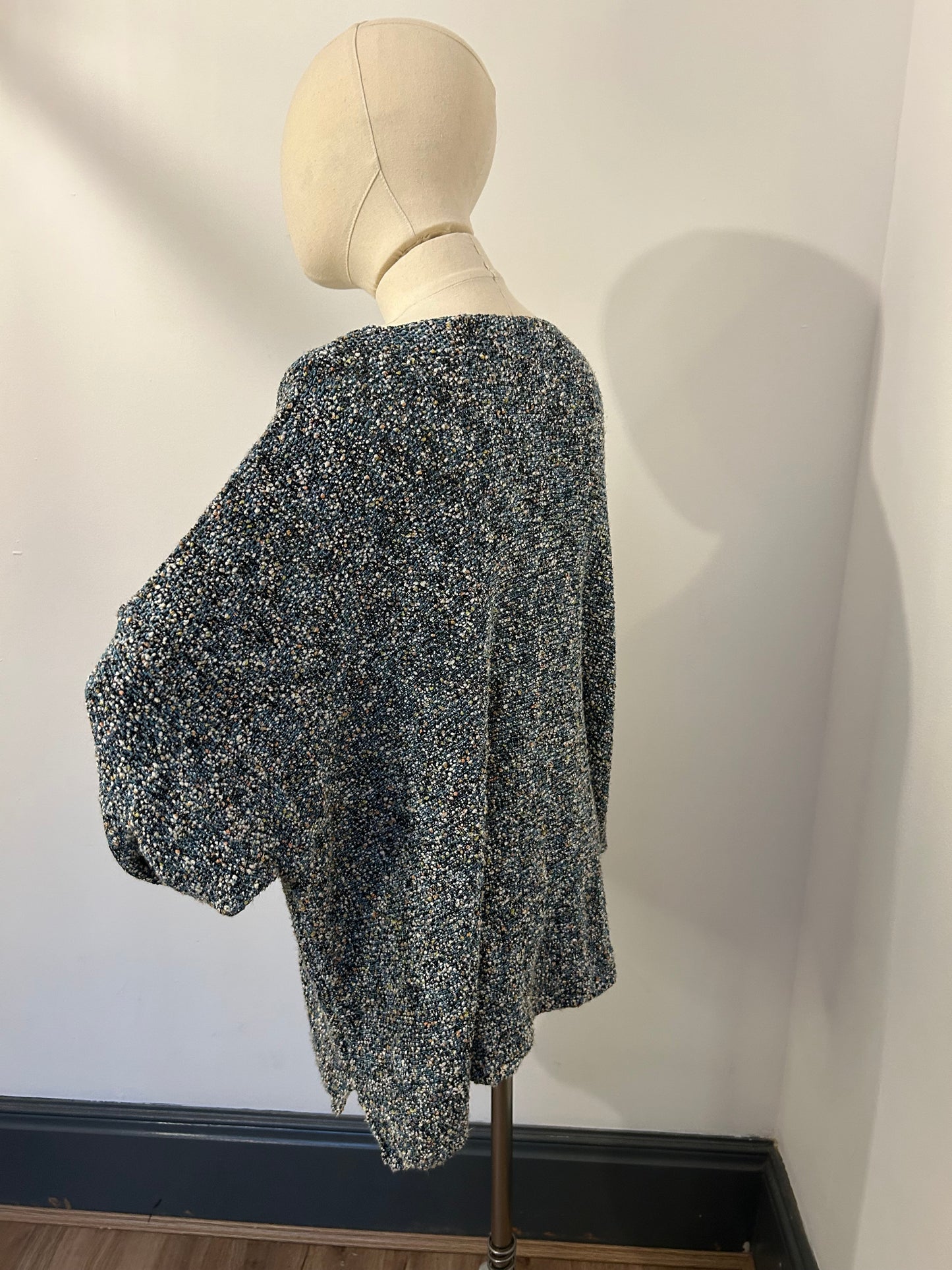 Eskandar Blue Knit Jumper