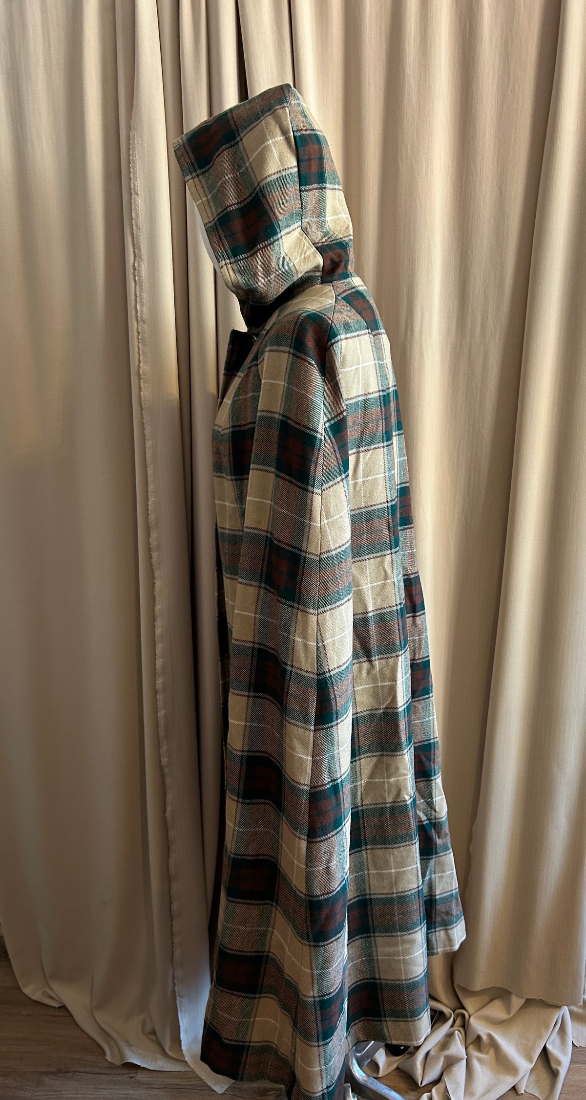 Wool Check Cape