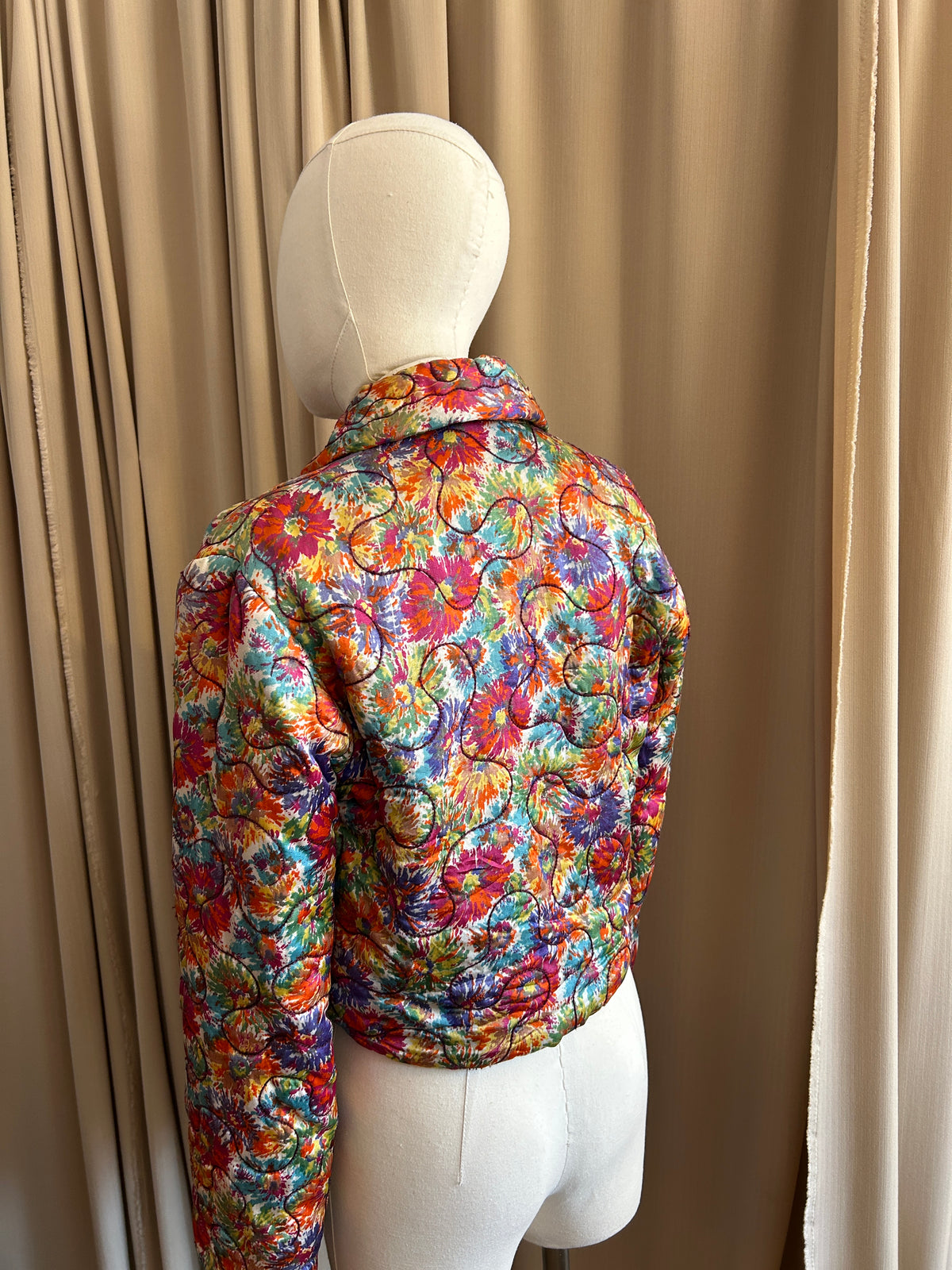 30s Quilted Multicolour Jacket