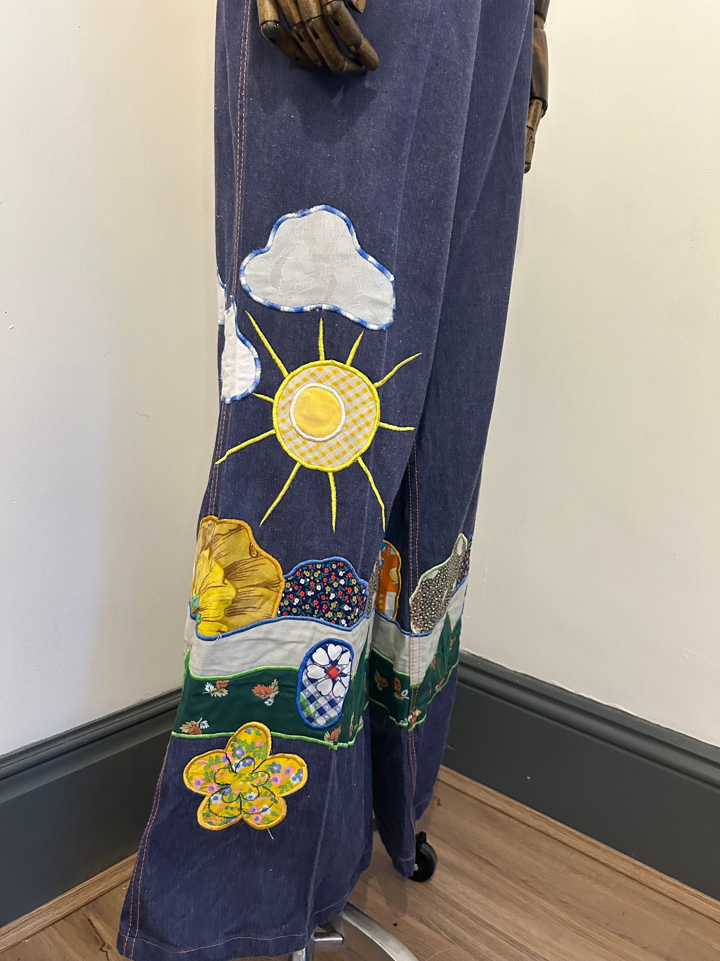 Patchwork 1970s Flares