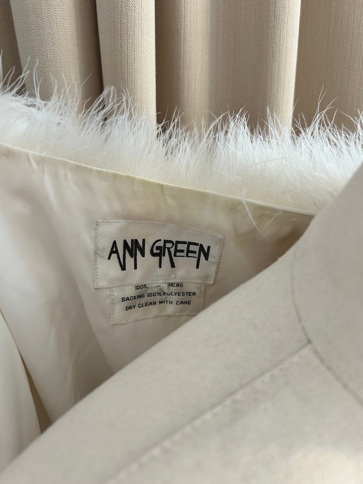 Ann Green Ostrich Feather Jacket