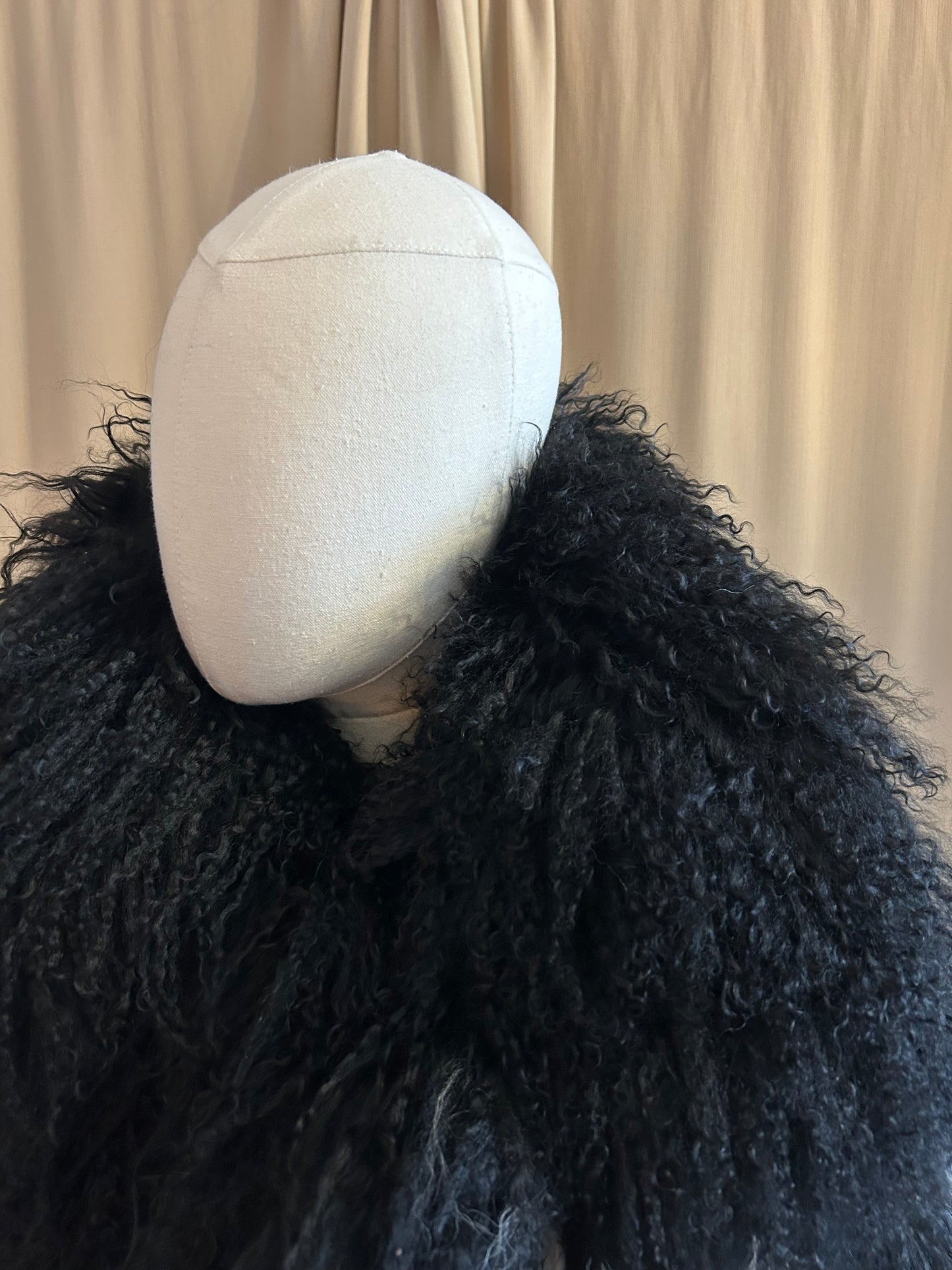 Mongolian Fur Swirl Jacket